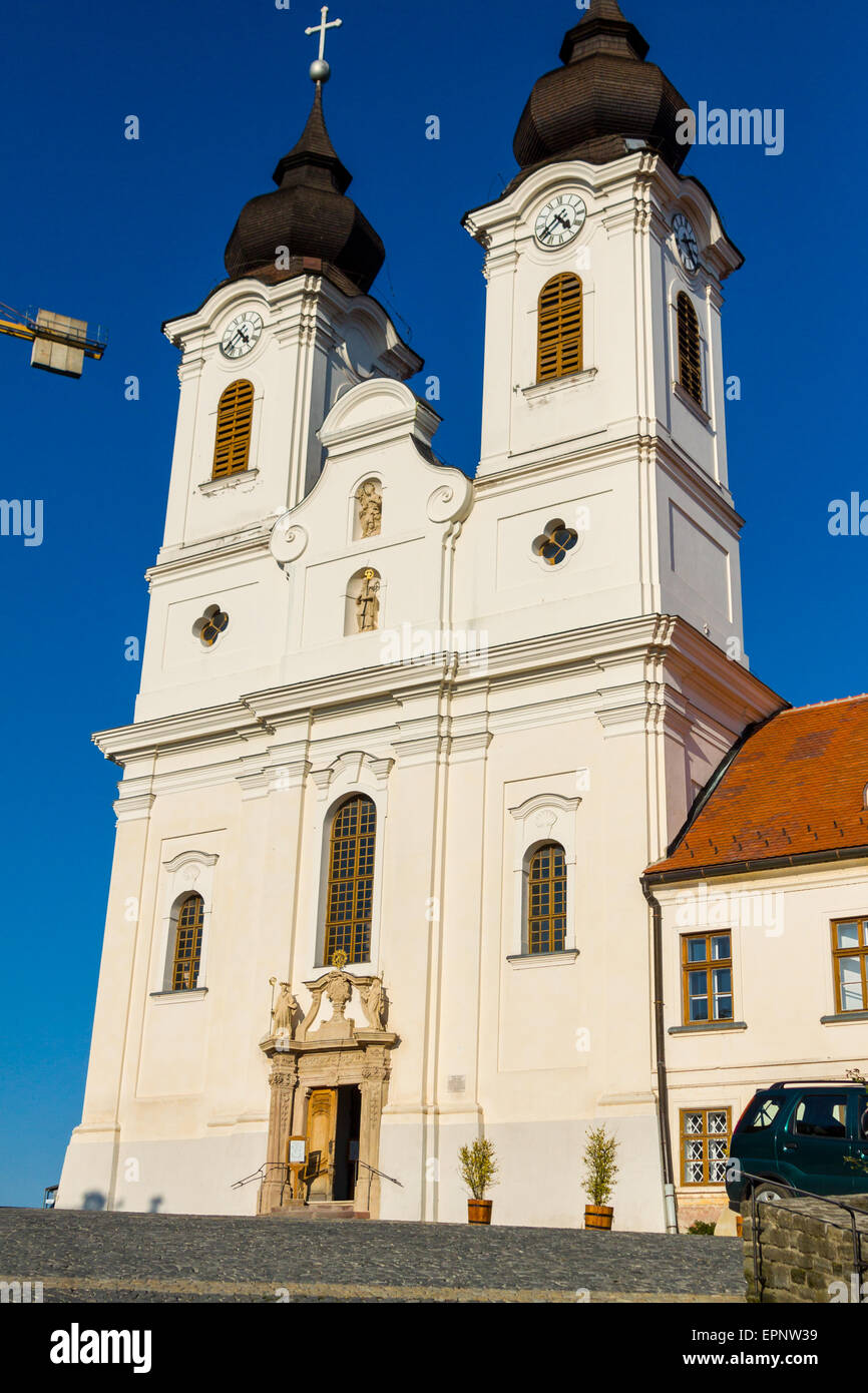 Abbazia benedettina in Tihany, Ungheria Foto Stock