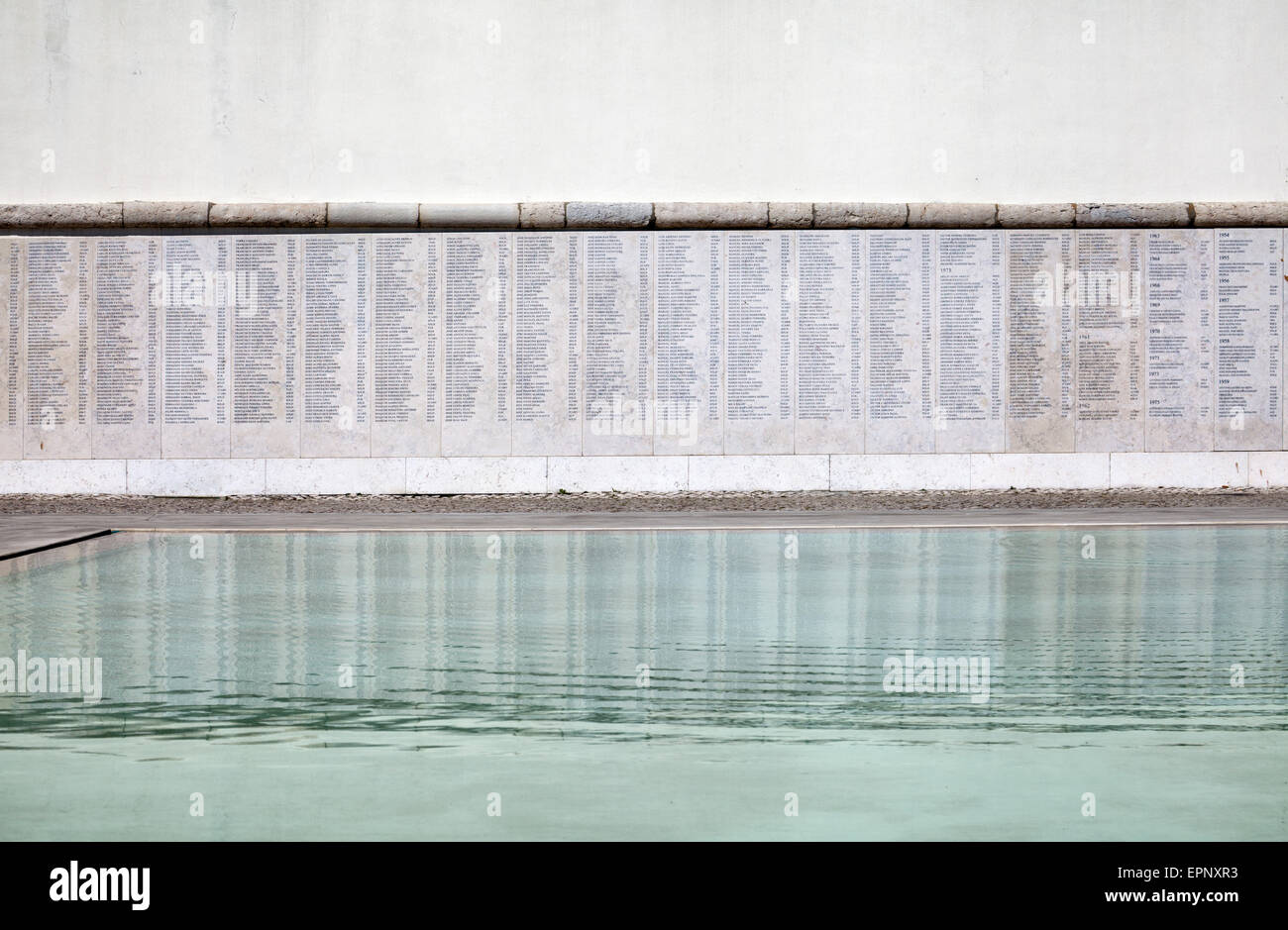 Monumento Nacional aos Combatentes do Ultramar di Belem a Lisbona - Portogallo Foto Stock
