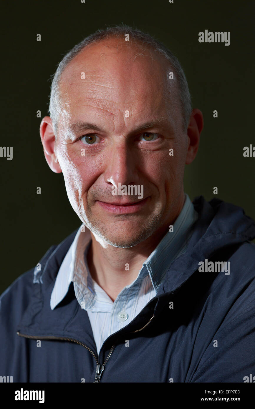 William Fotheringham Edinburgh International Book Festival 2014 foto scattate in Charlotte Square Gardens. Edimburgo. Pak@ Mera 1 Foto Stock
