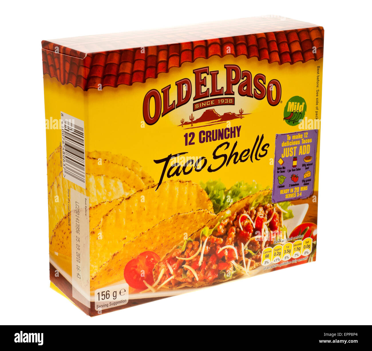 Vecchia scatola di El Paso Taco gusci Foto Stock