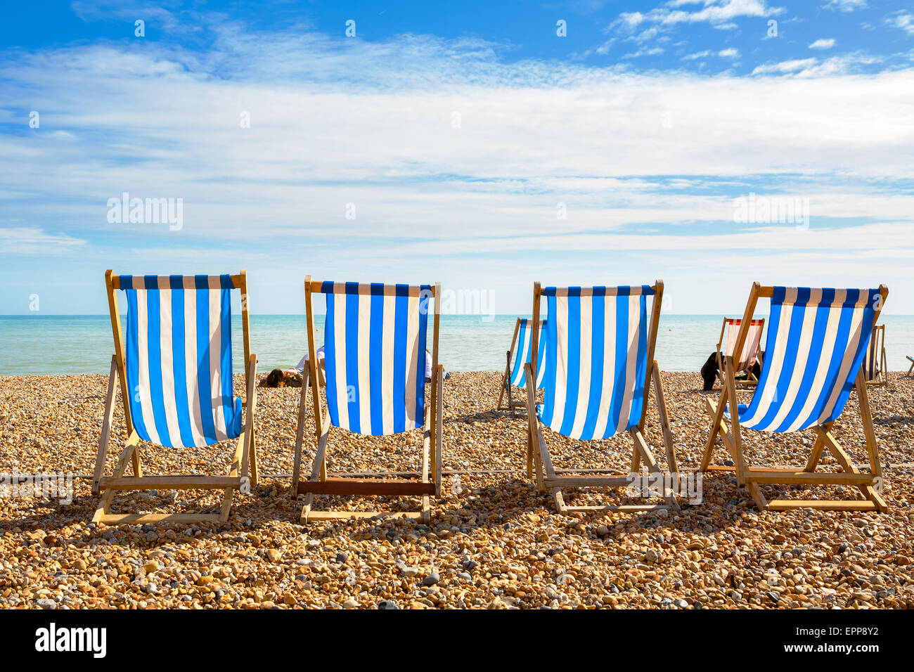 La spiaggia di Brighton. Brighton, Inghilterra Foto Stock
