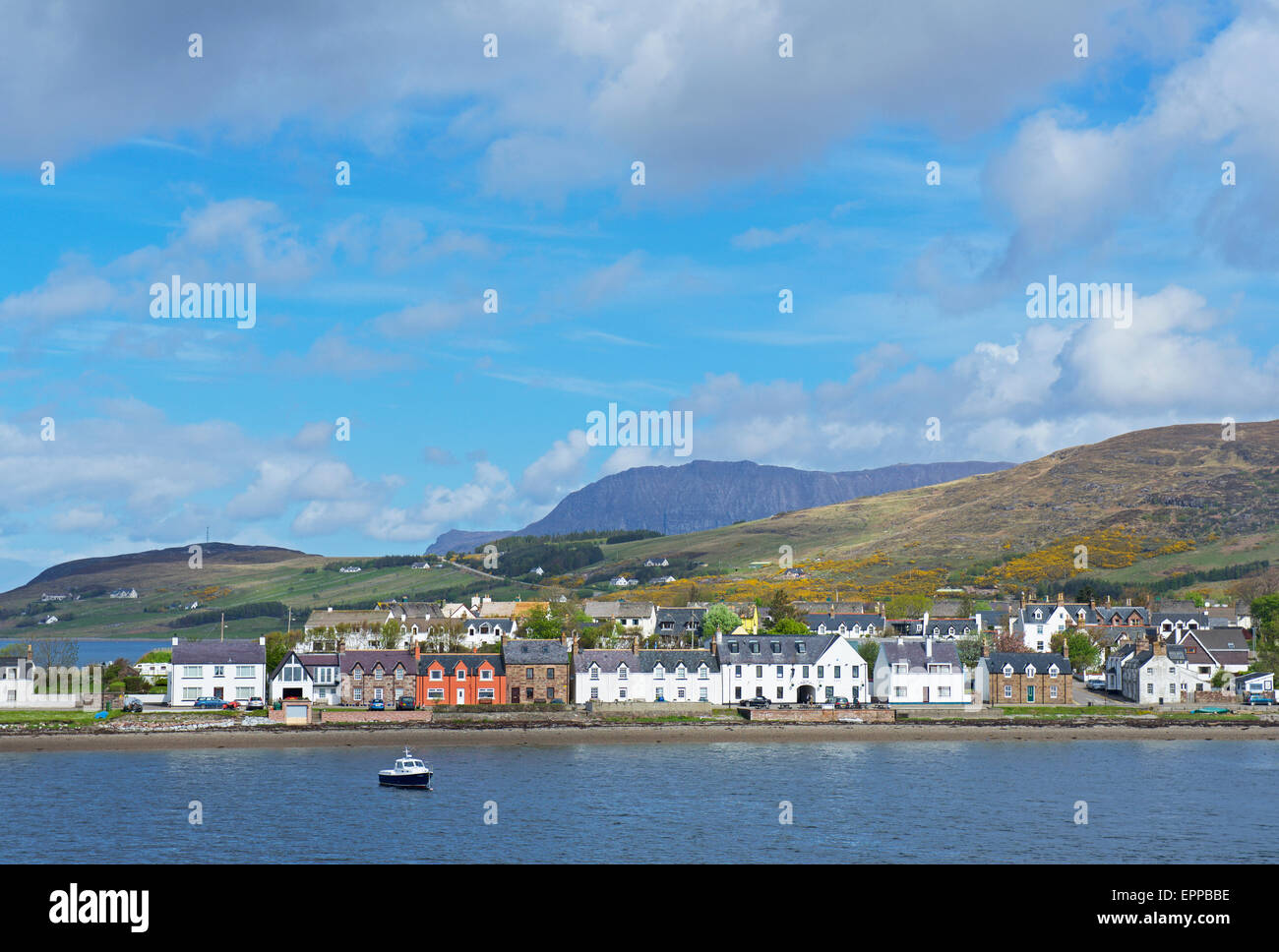 Il porto di Ullapool, Ross and Cromarty, Scotland Regno Unito Foto Stock