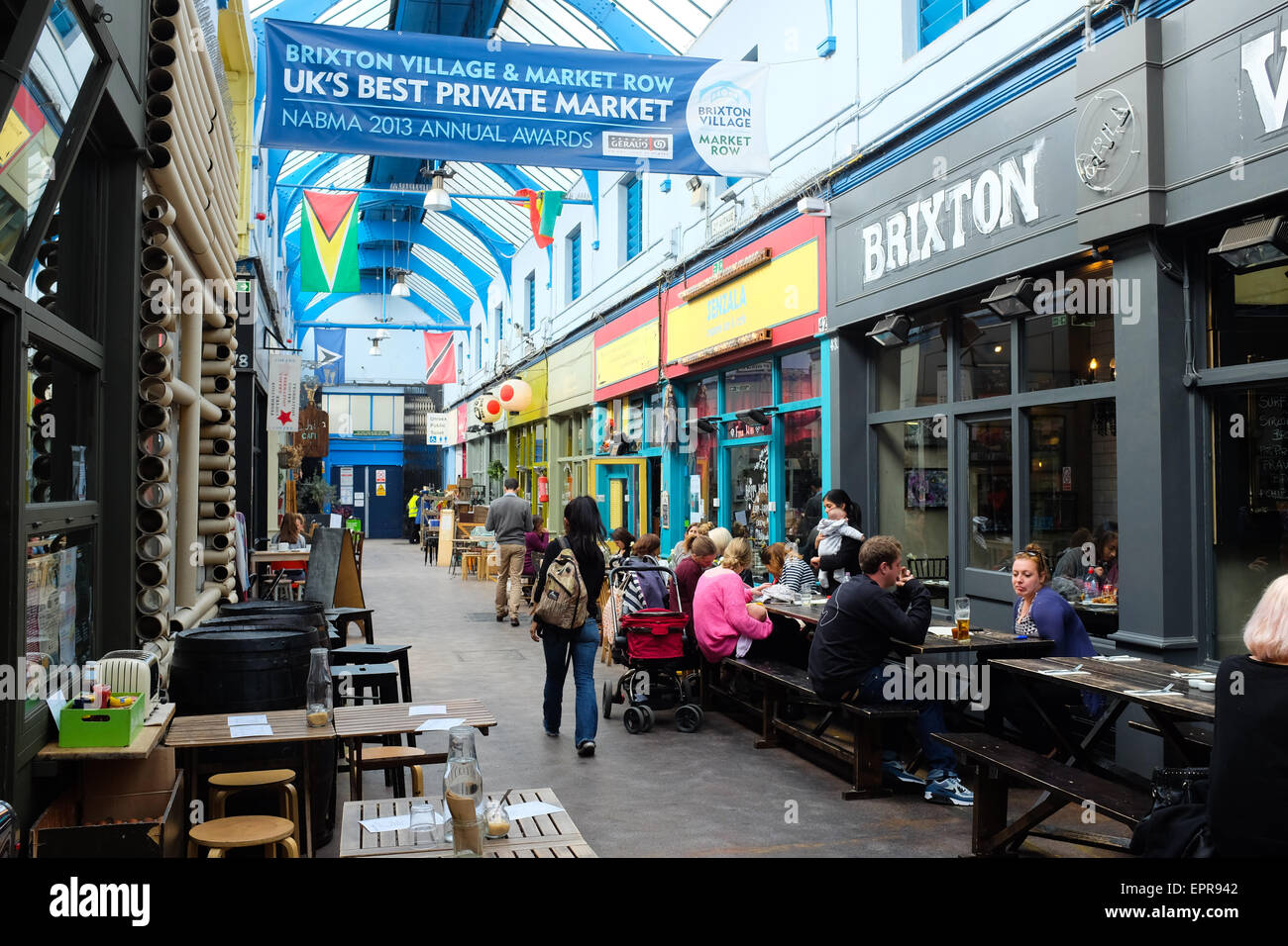 Mercato di Brixton, Londra, Inghilterra. Foto Stock