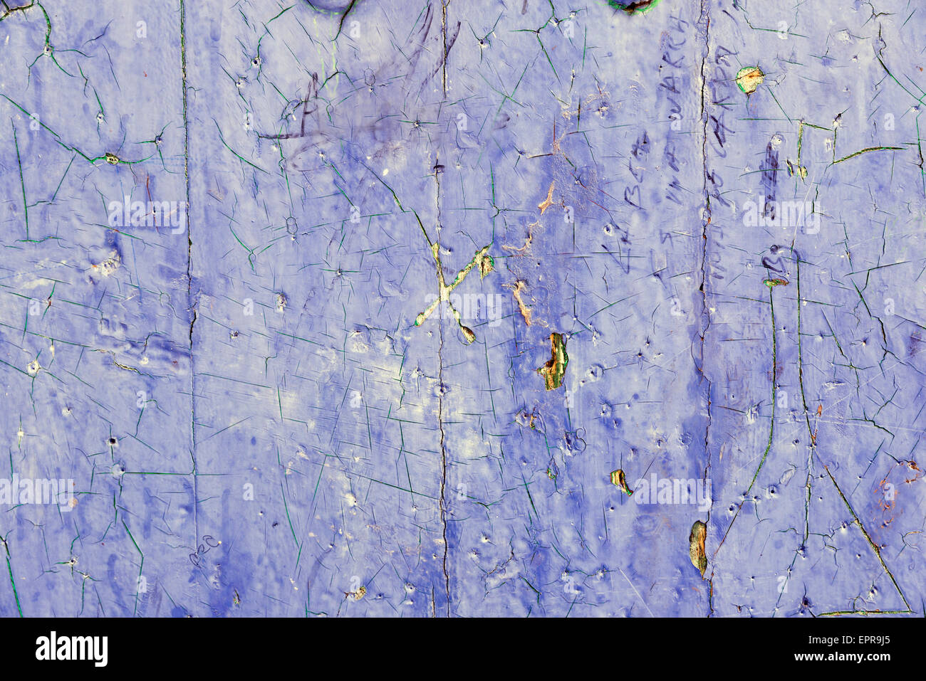 Legno naturale texture con crepe e nodi Foto Stock