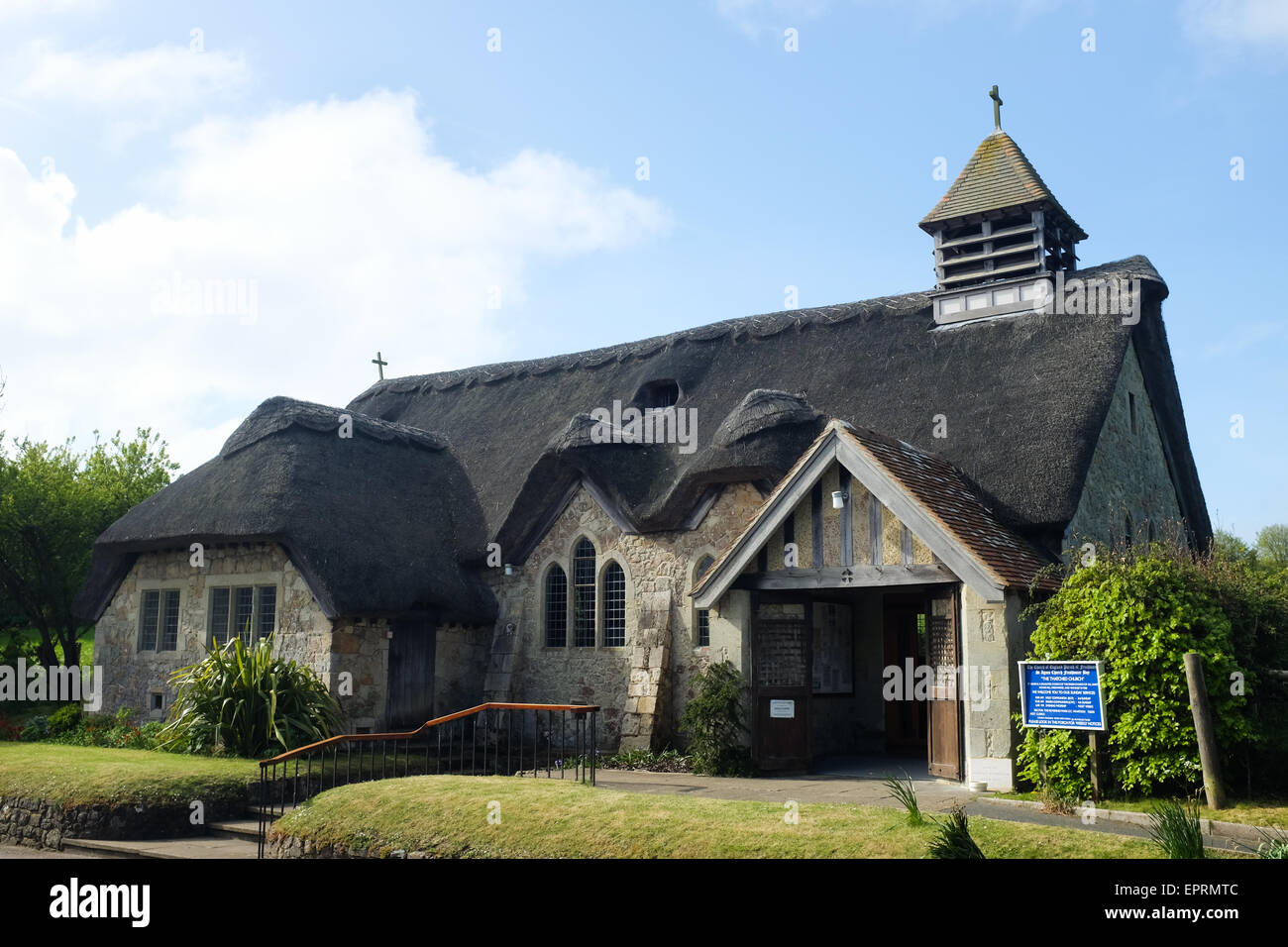 Sant Agnese chiesa in acqua dolce, Isola di Wight in Inghilterra. Foto Stock