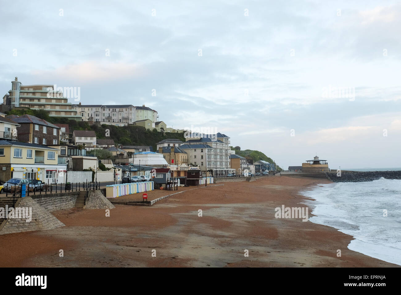 Ventnor lungomare su l'Isola di Wight in Inghilterra. Foto Stock