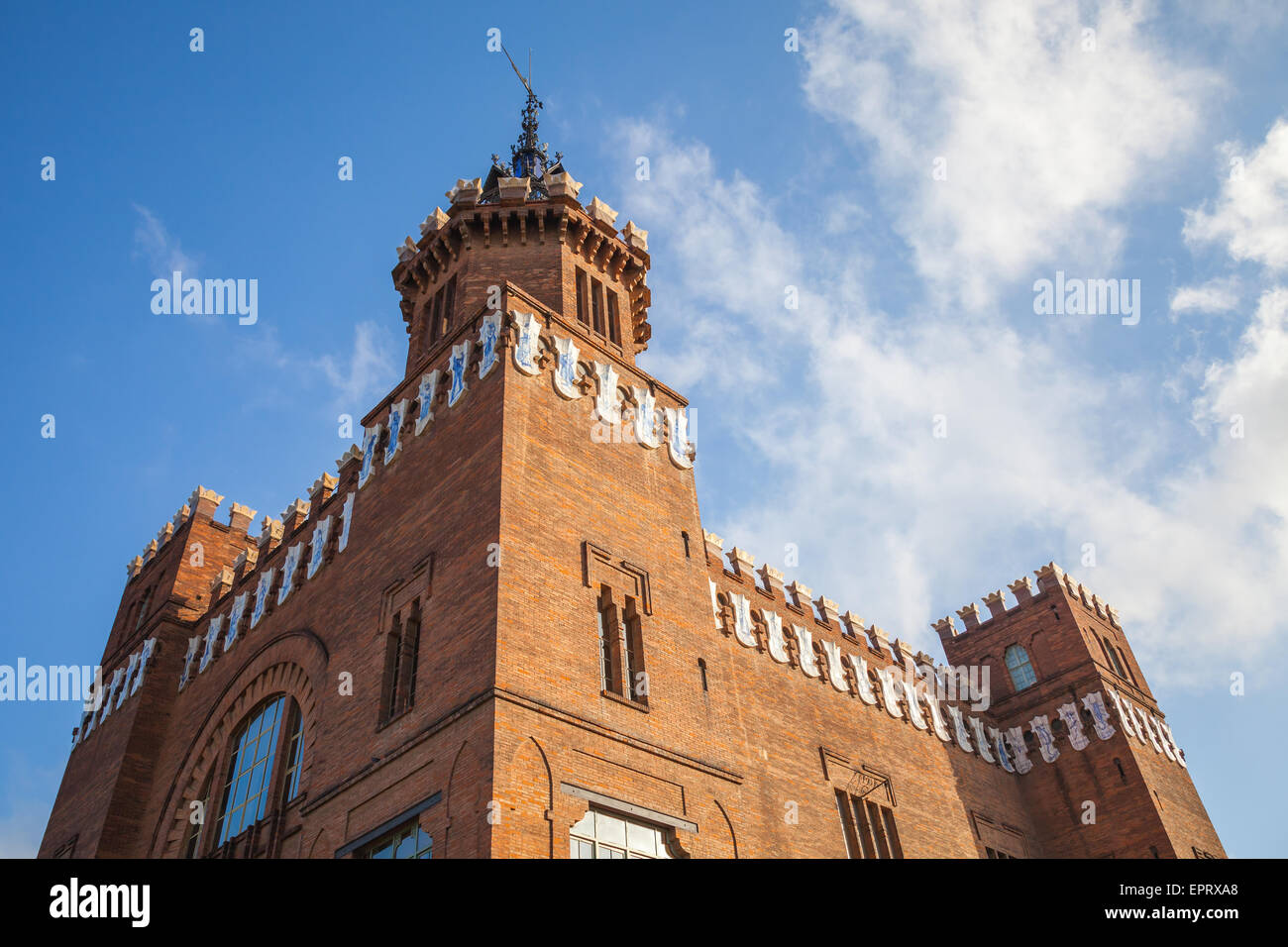 Esterno del Castell dels tres dragons, fu costruito nel 1887. Il Parco della Ciutadella, Barcellona, Spagna Foto Stock