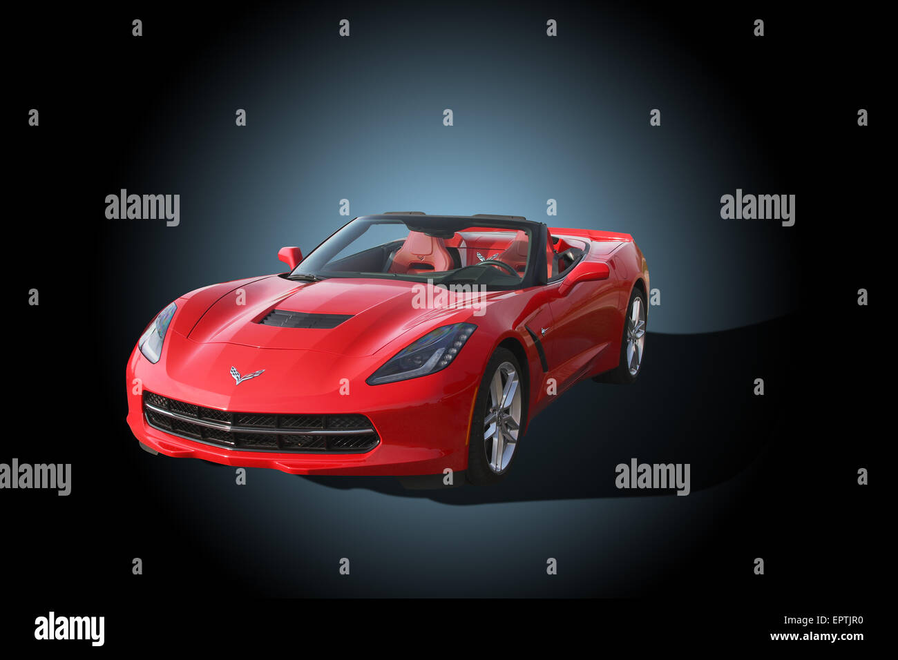 2015 Chevrolet Corvette Stingray. Rosso. Foto Stock