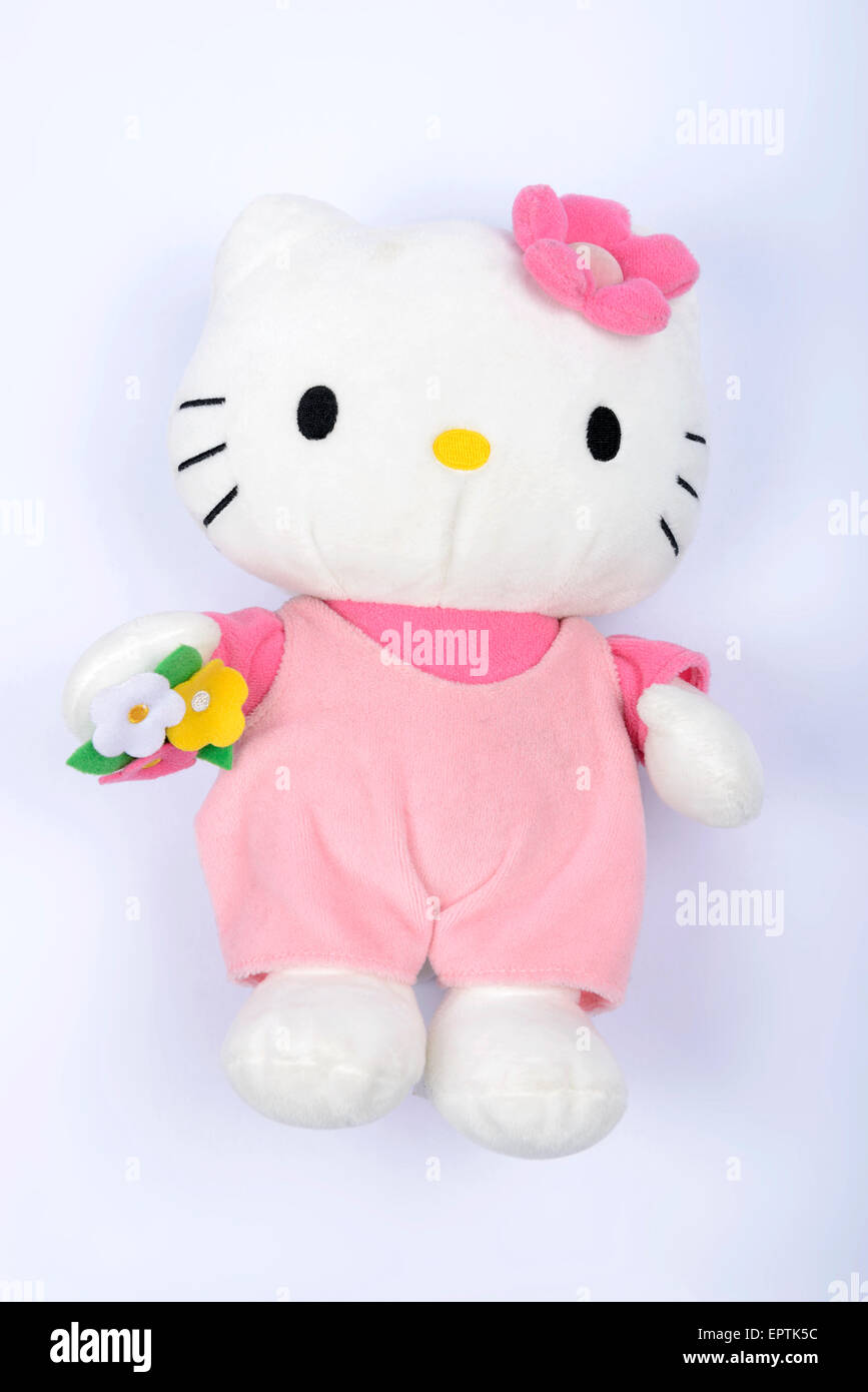 Hello Kitty plush doll Foto Stock