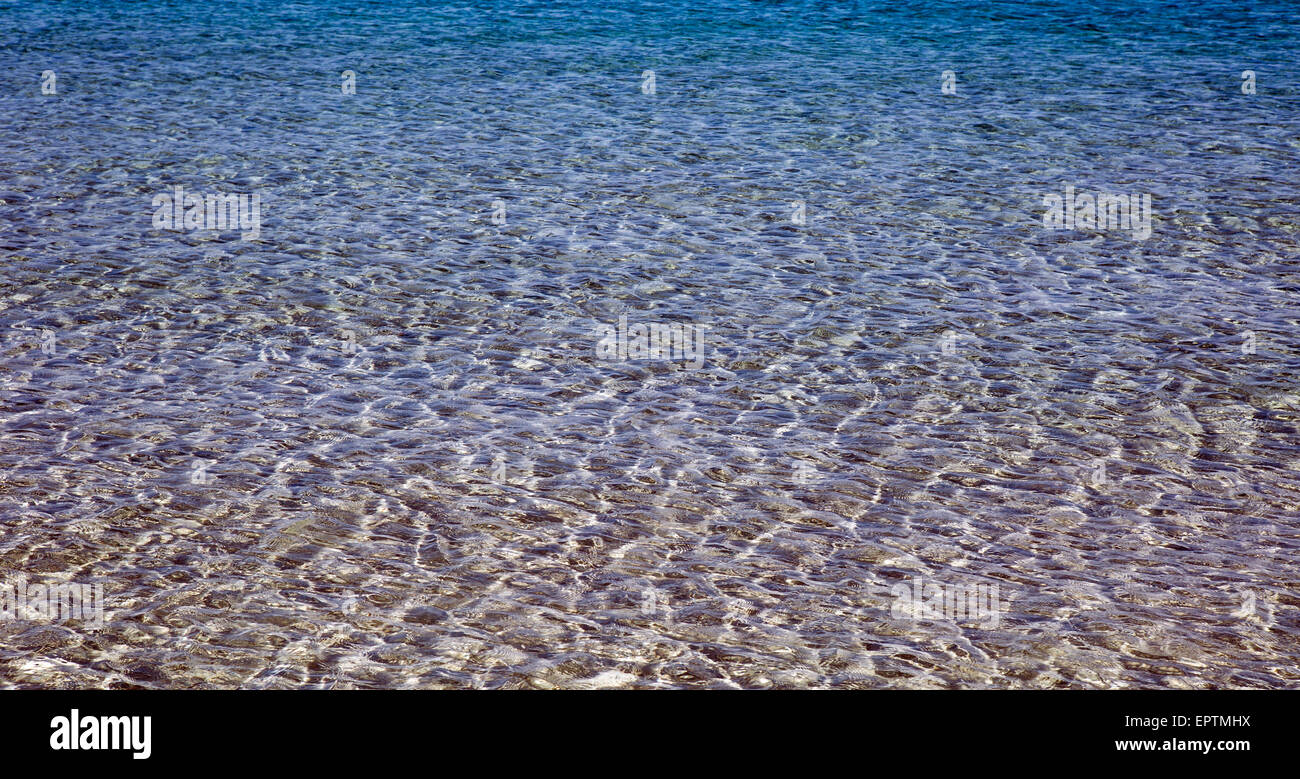Il mare sulla spiaggia di Stintino Sardegna Italia Foto Stock