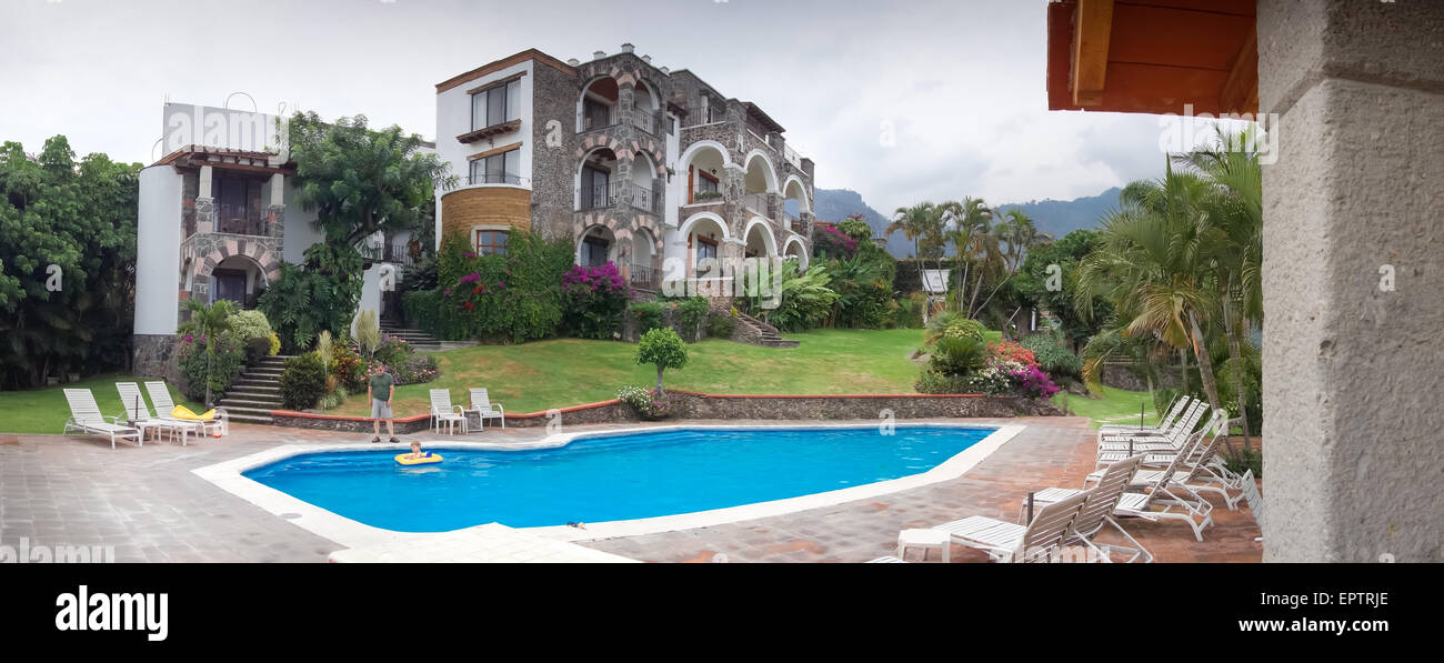Piscina in una località turistica, Città del Messico, Messico Foto Stock