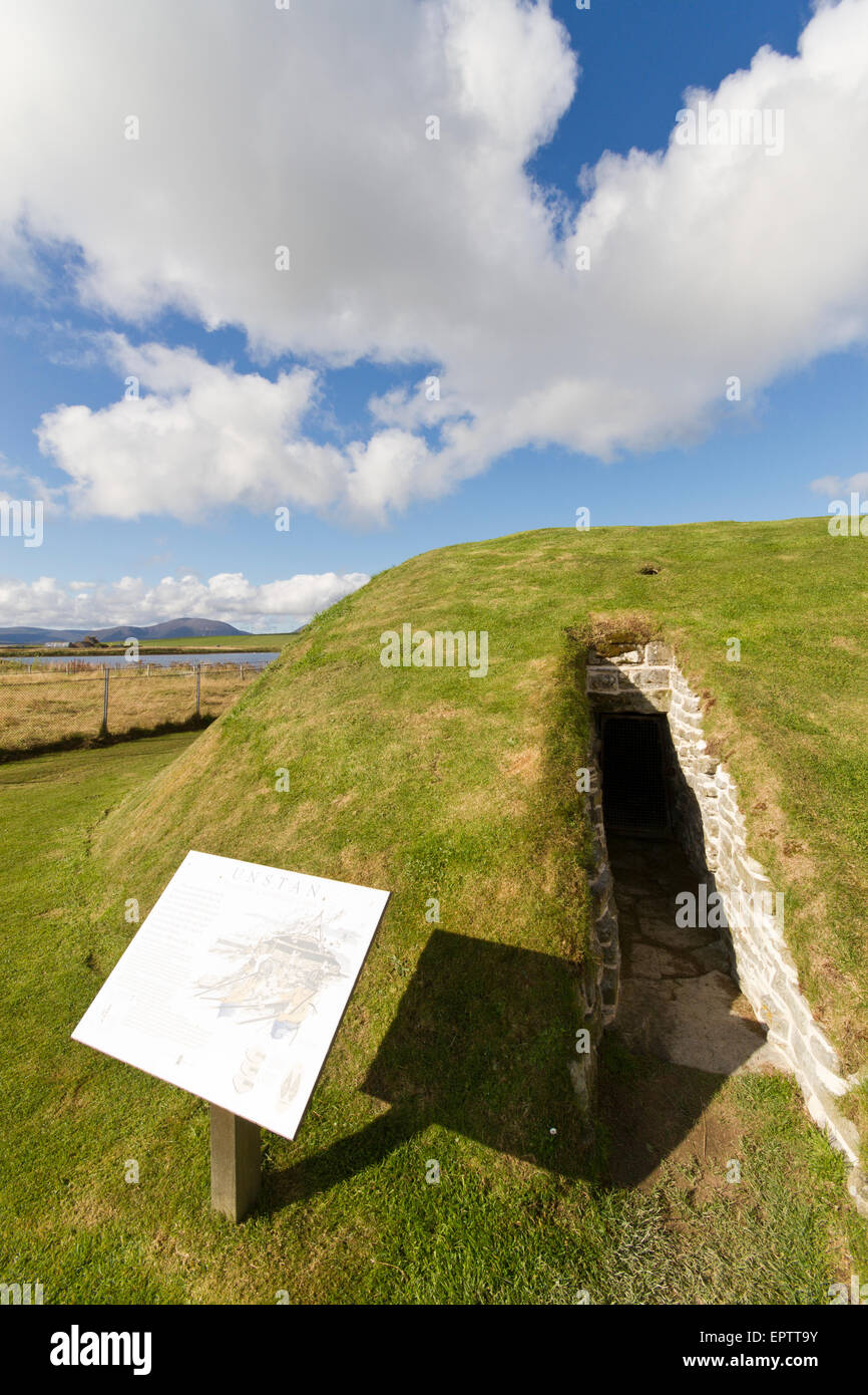 Unstan cairn, Orkney Isles Foto Stock