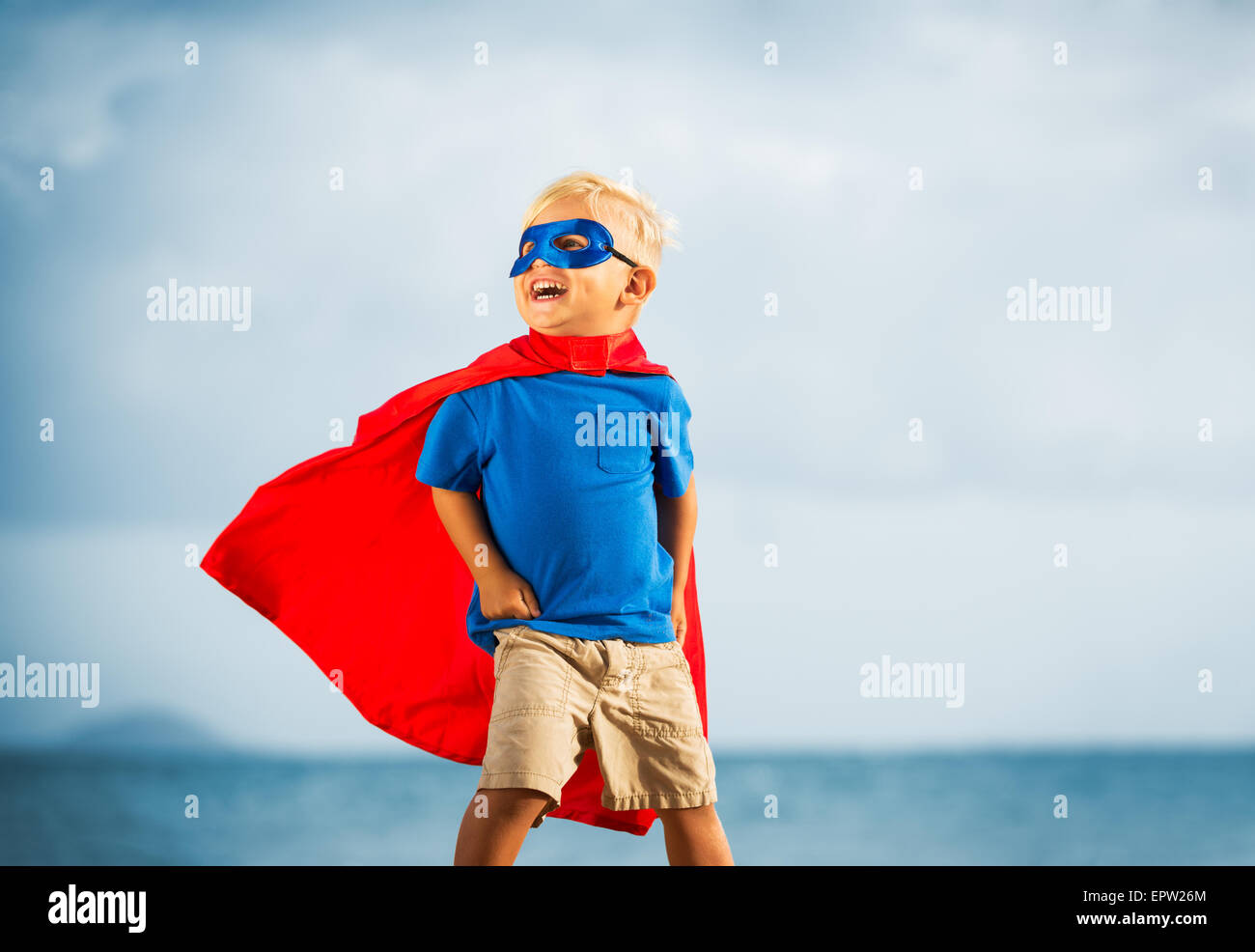 Super eroe Kid Foto Stock