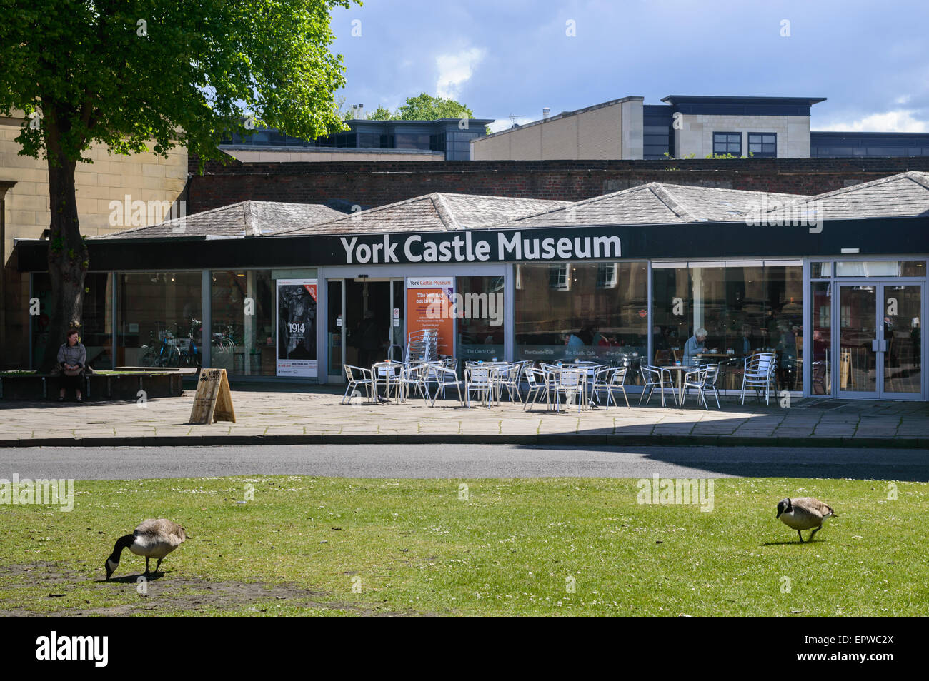 Esterno del Museo del Castello di York. In York, Inghilterra Foto Stock