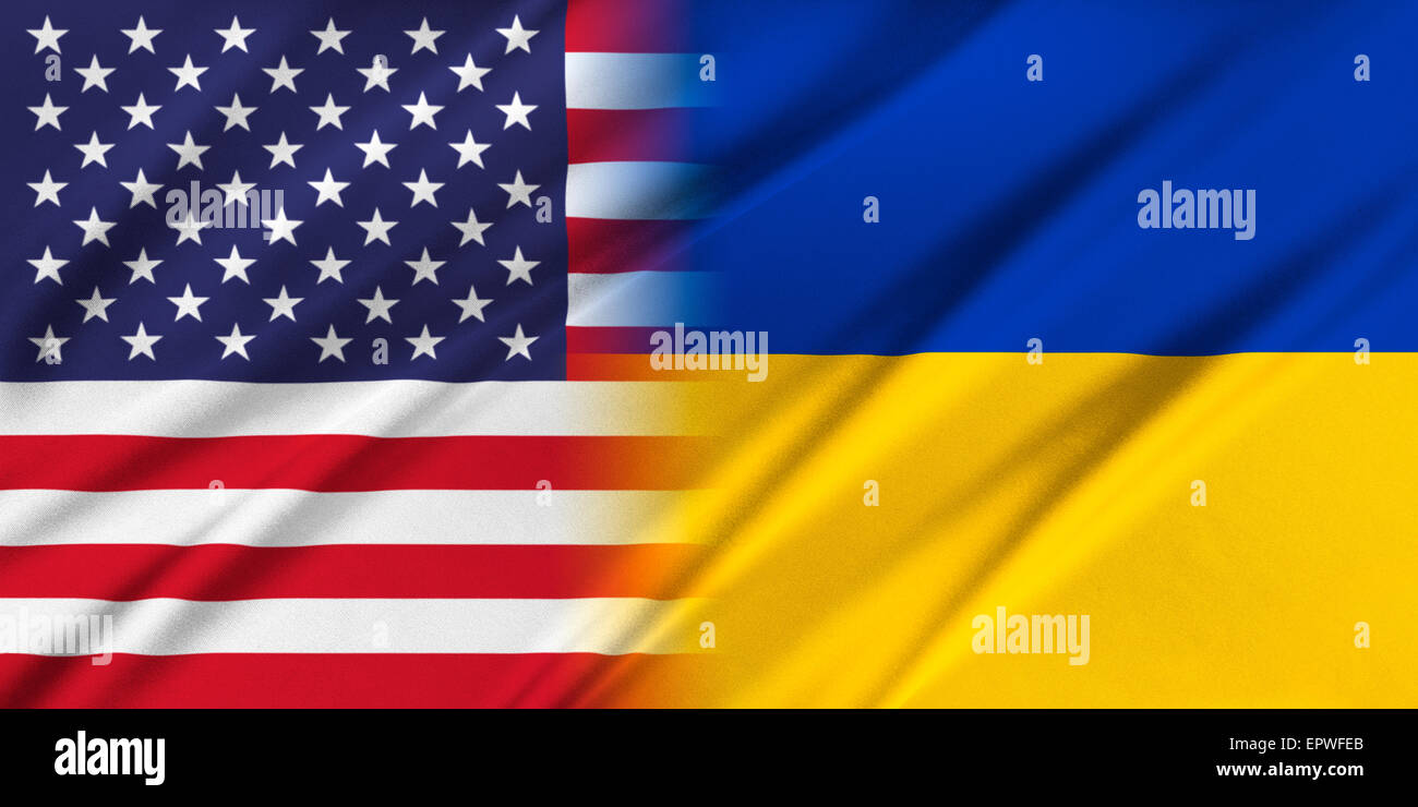 USA e Ucraina. Foto Stock