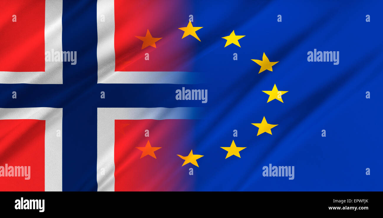 Unione europea e la Norvegia. Foto Stock