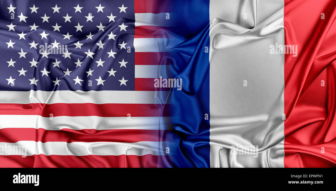 Stati Uniti d'America e Francia. Foto Stock