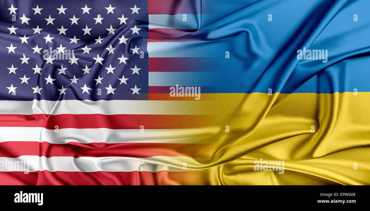 USA e Ucraina. Foto Stock