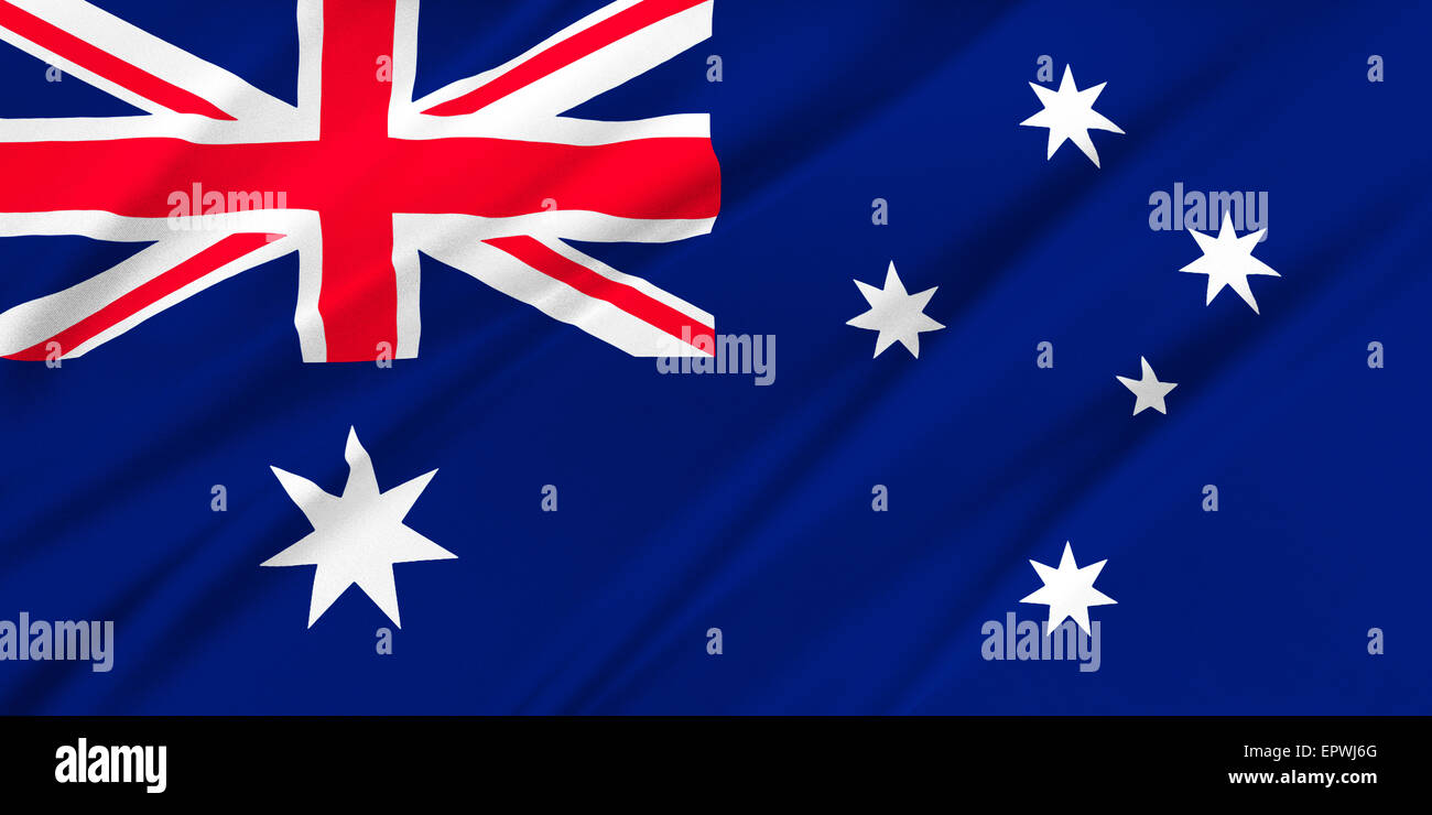 Bandiera dell'Australia Foto Stock