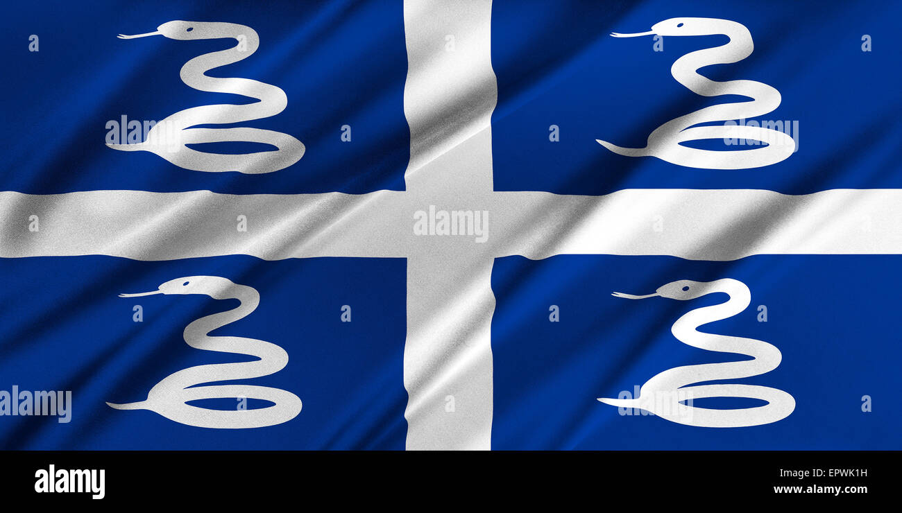 Bandiera della Martinica, 90 x 150 cm, 100% poliestere, striscione, stampa digitale