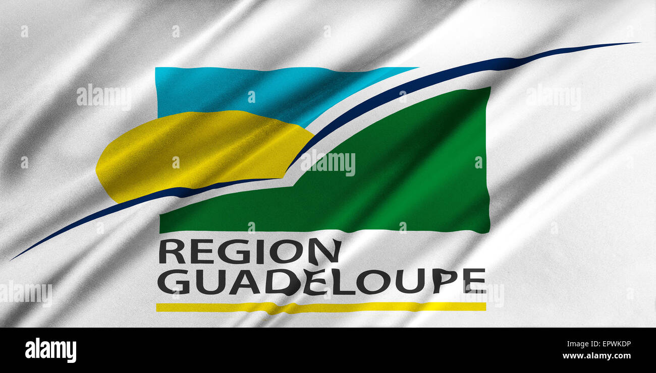 Bandiera della regione Guadalupa Foto Stock