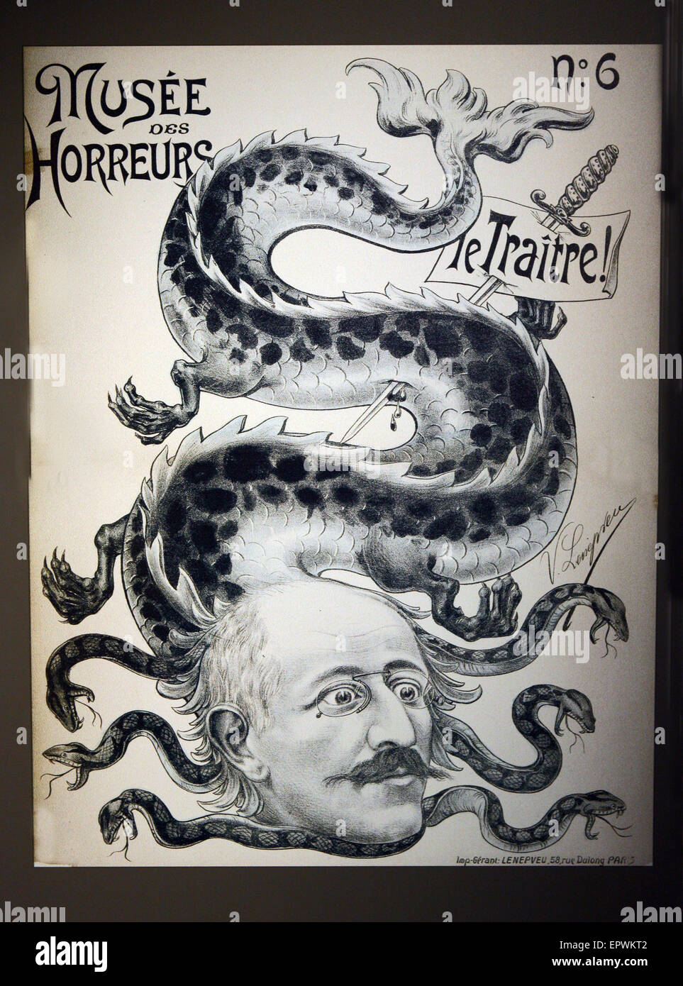 Museo degli orrori poster - il traditore Foto stock - Alamy