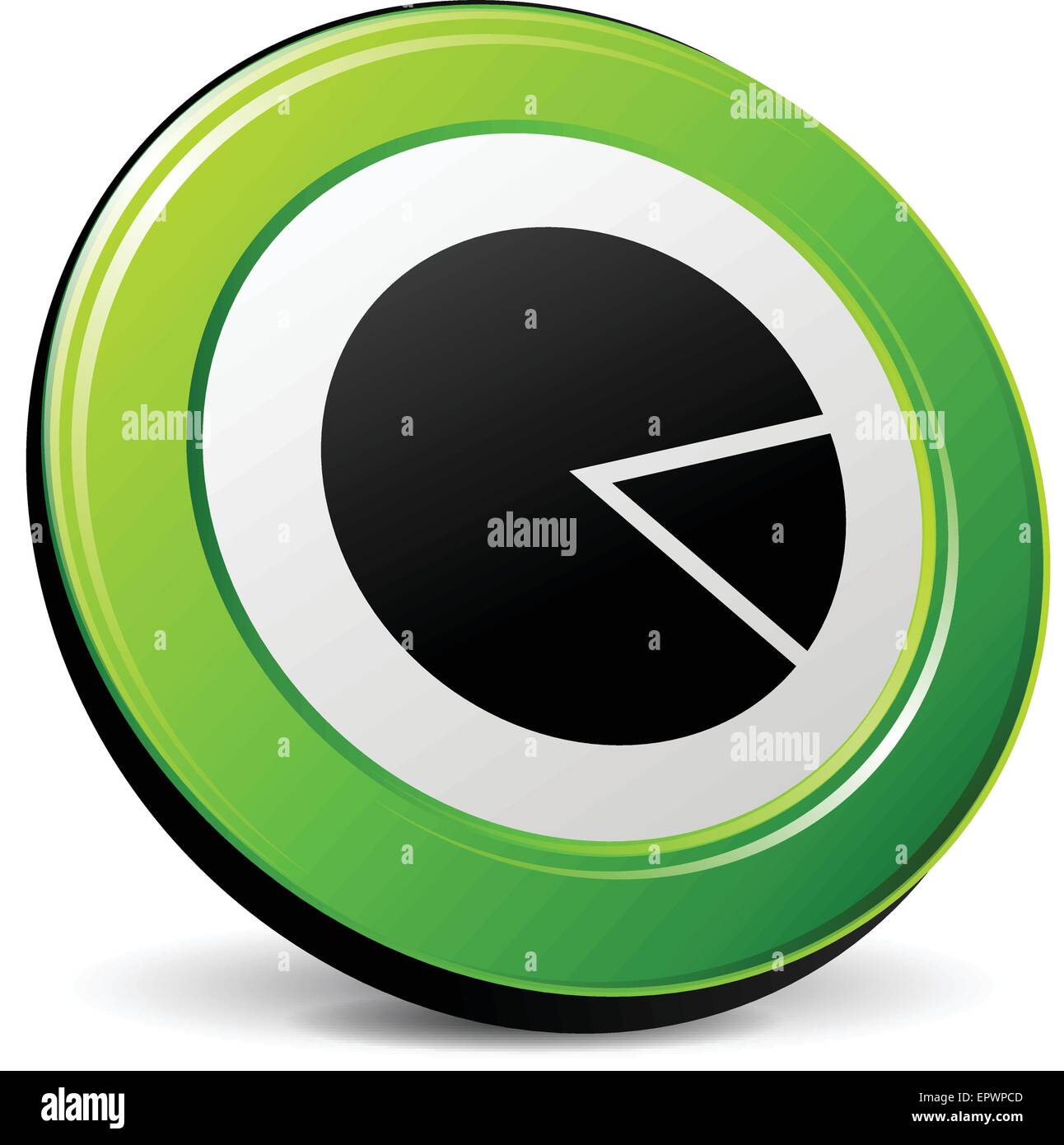 Illustrazione di una torta 3d icona su sfondo bianco Illustrazione Vettoriale