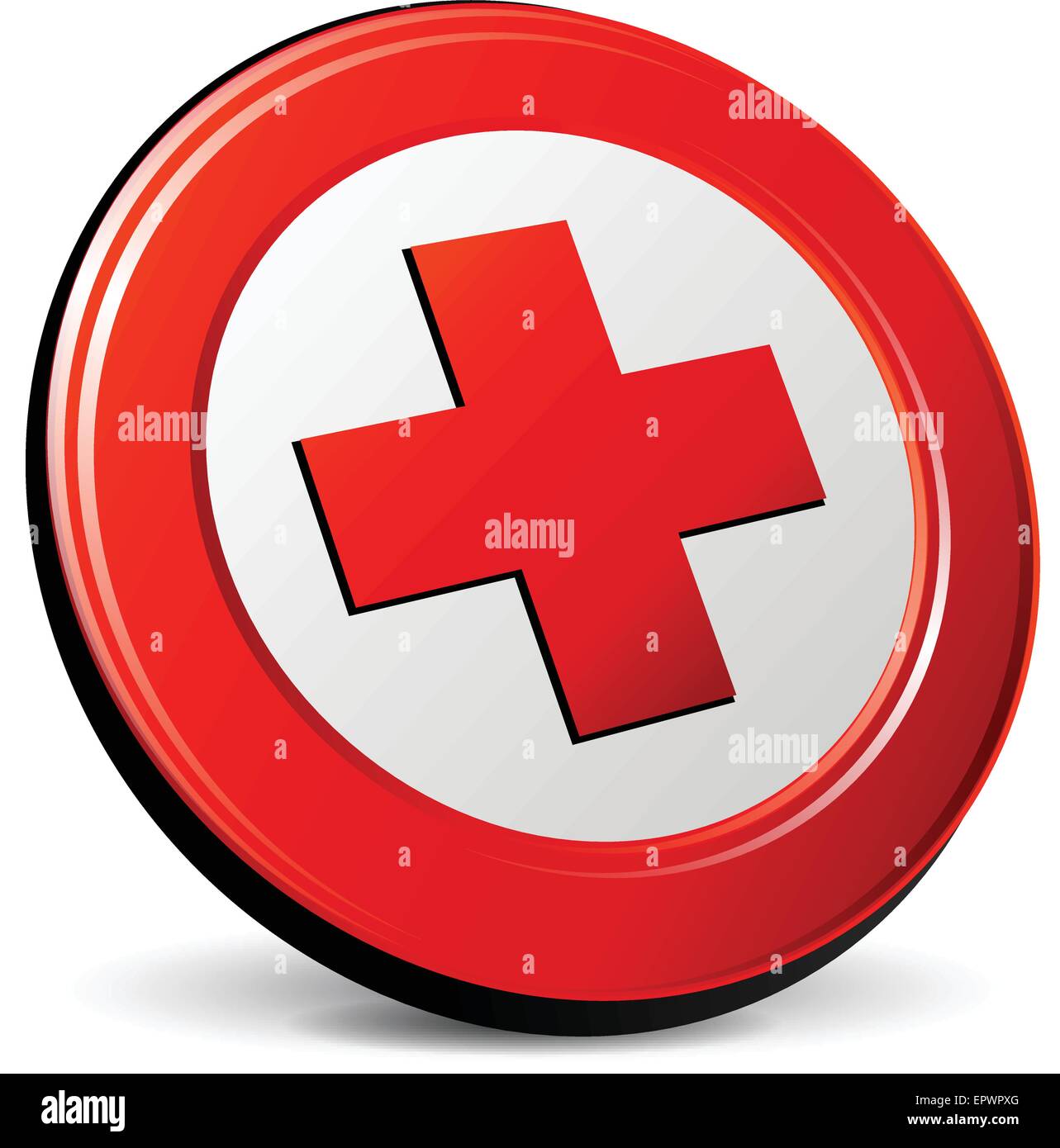 Illustrazione di rosso segno icona del design Illustrazione Vettoriale