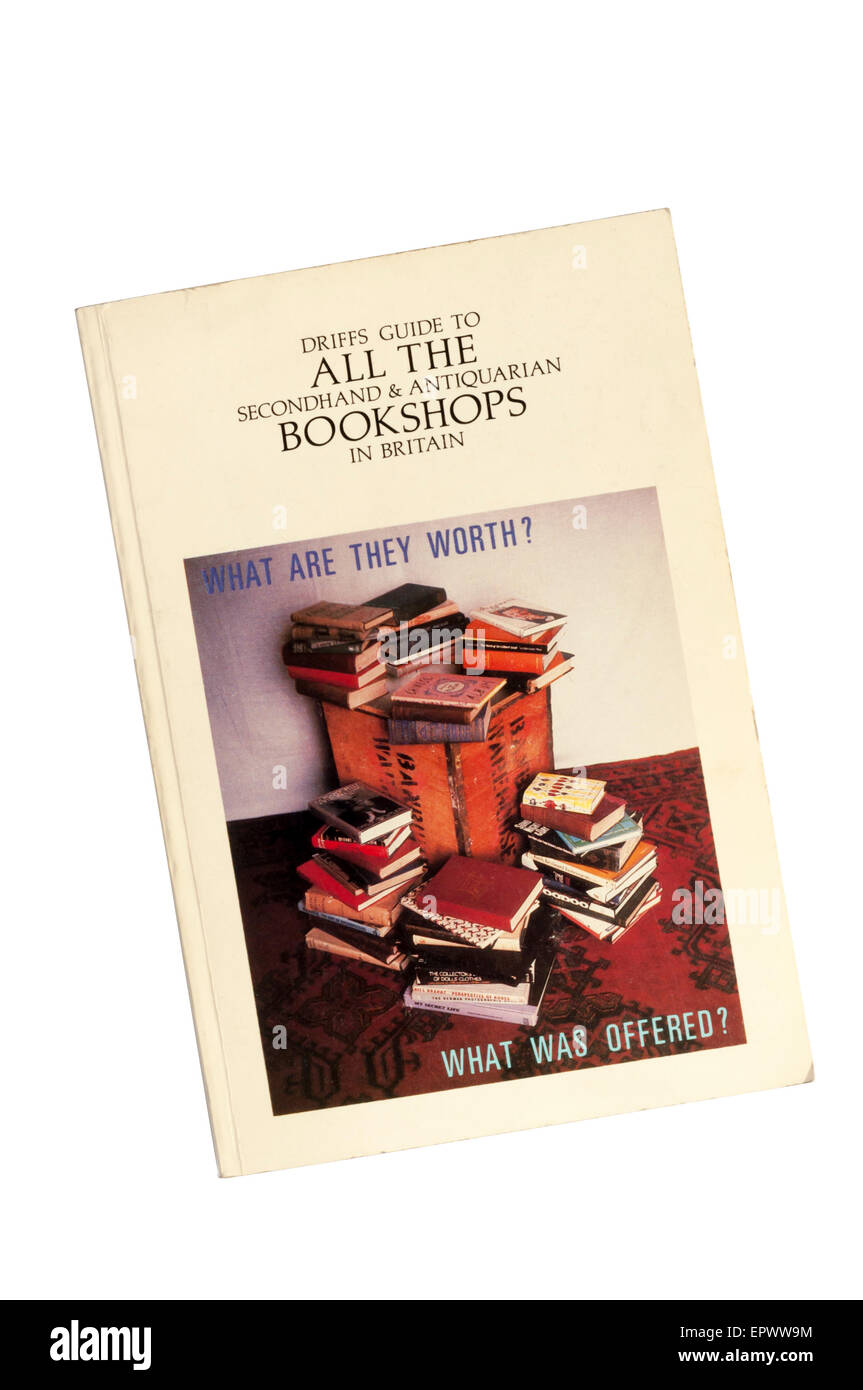 Una copia della Guida Driffs a tutti la frantumazione & Librerie Antiquarie in Gran Bretagna. Foto Stock