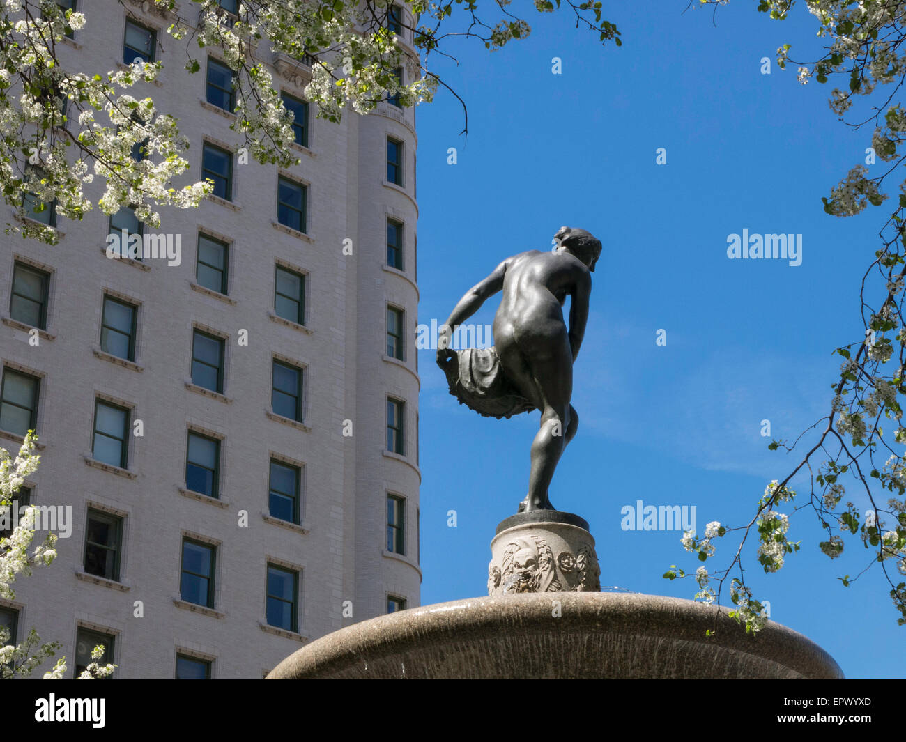 Pulitzer Fontana, Grand Army Plaza New York, Stati Uniti d'America Foto Stock