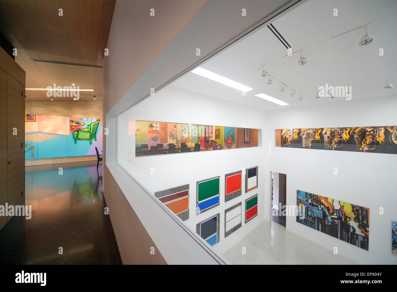 Interno spazio gallery di Lyon Housemuseum, Kew, Melbourne, Australia Foto Stock