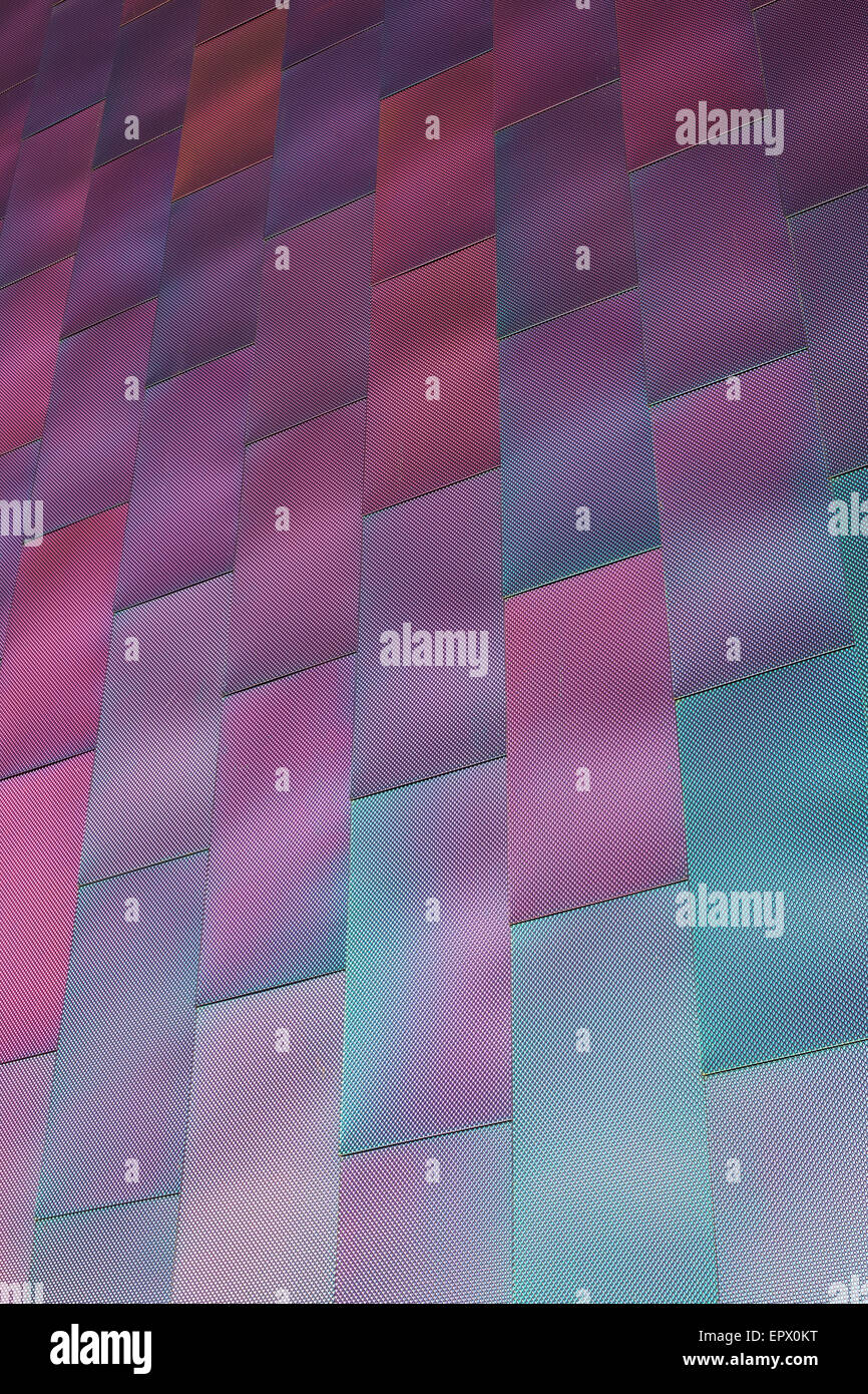 La facciata della Aloft Hotel, Gateway Orientale, Royal Victoria Dock a Londra. Foto Stock