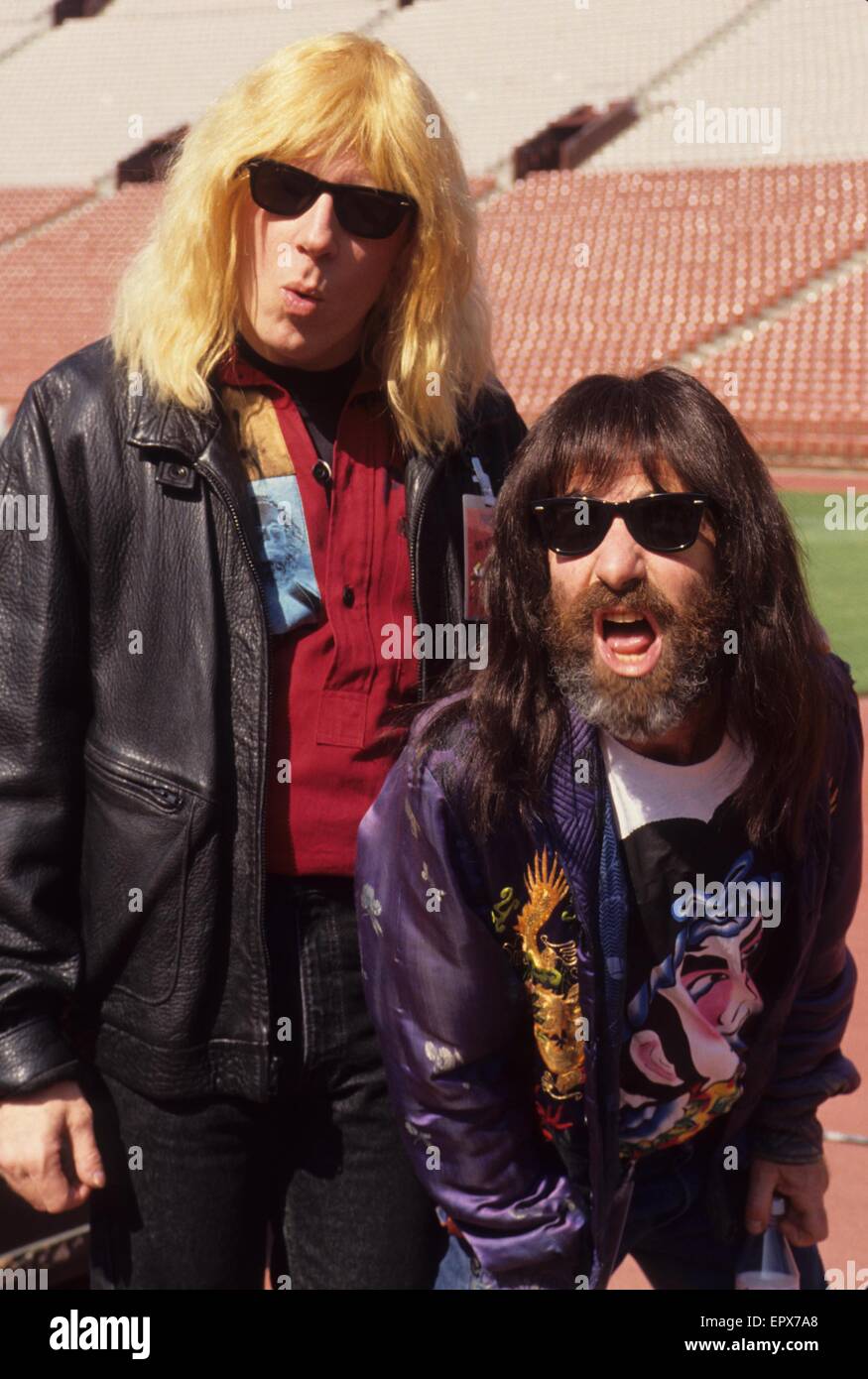 HARRY SHEARER con Michael McKean.Spinal Tap.L2196. © Lisa Rose/Globe foto/ZUMA filo/Alamy Live News Foto Stock