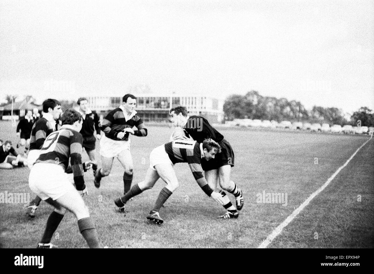 London Wasps v Aberavon, Rugby Union Match, ottobre 1965. Foto Stock