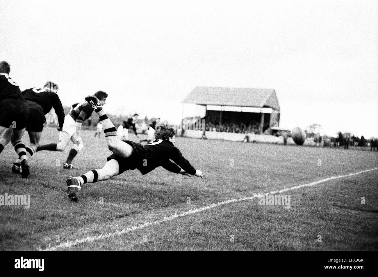London Wasps v Aberavon, Rugby Union Match, ottobre 1965. Foto Stock
