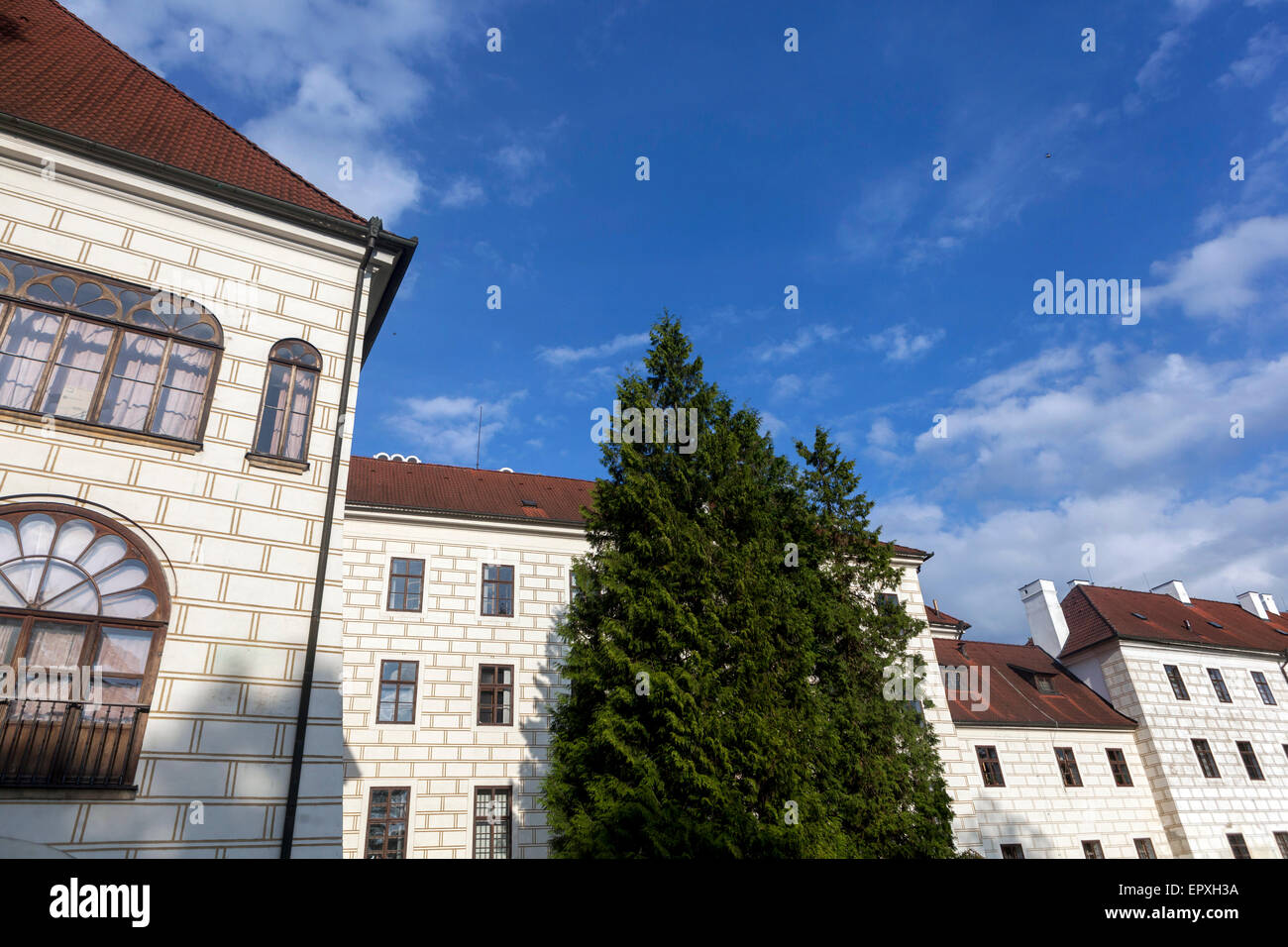 Castello di Trebon, centro storico, Trebon, Repubblica Ceca, Boemia meridionale Foto Stock