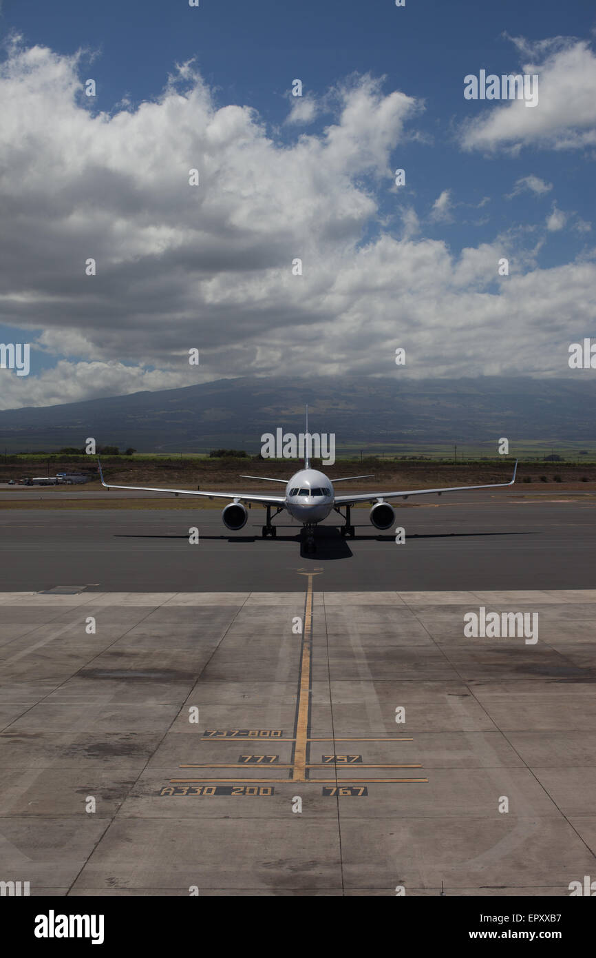 Piccolo aereo, volo interno, Hawaii a San Francisco. Foto Stock