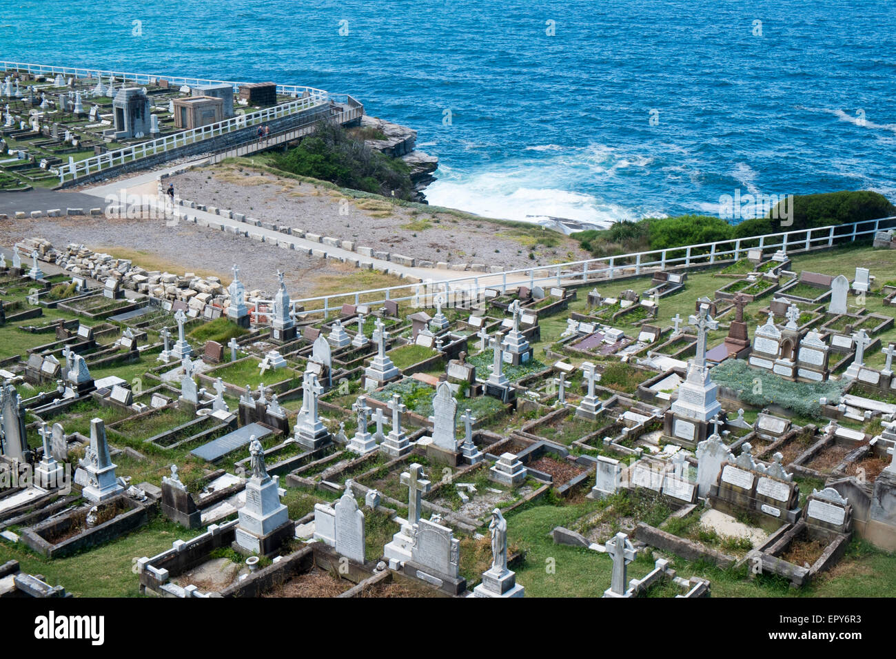 La Waverley cimitero di Bronte a Sydney sobborghi orientali,l'australia Foto Stock