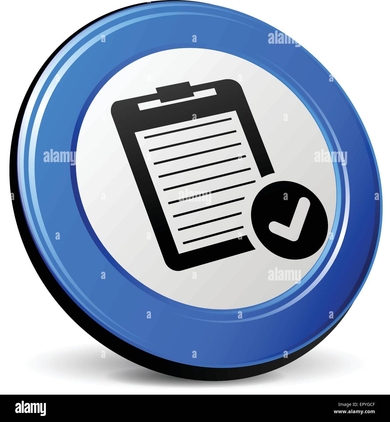 Illustrazione della relazione 3d blu icona del design Illustrazione Vettoriale