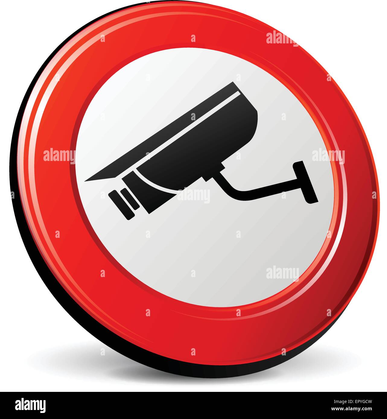 Illustrazione della telecamera video 3d rosso icona del design Illustrazione Vettoriale