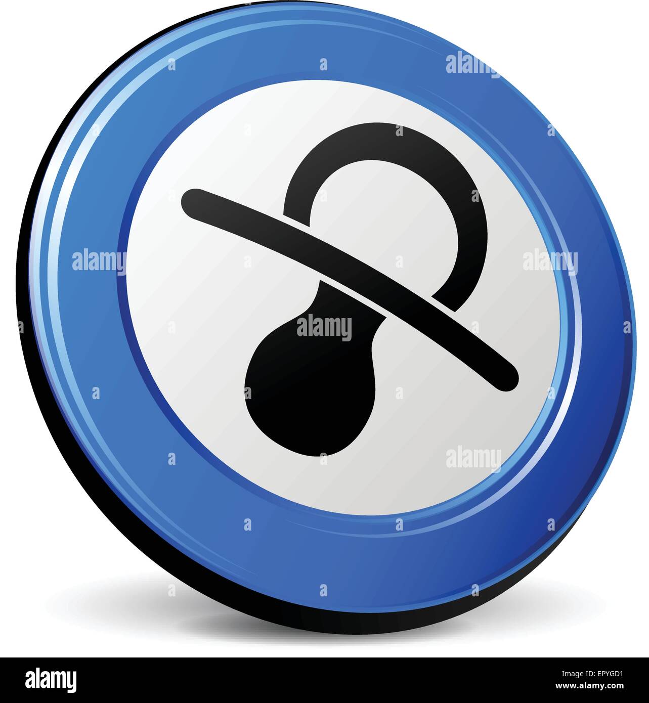 Illustrazione di baby 3d blu icona del design Illustrazione Vettoriale