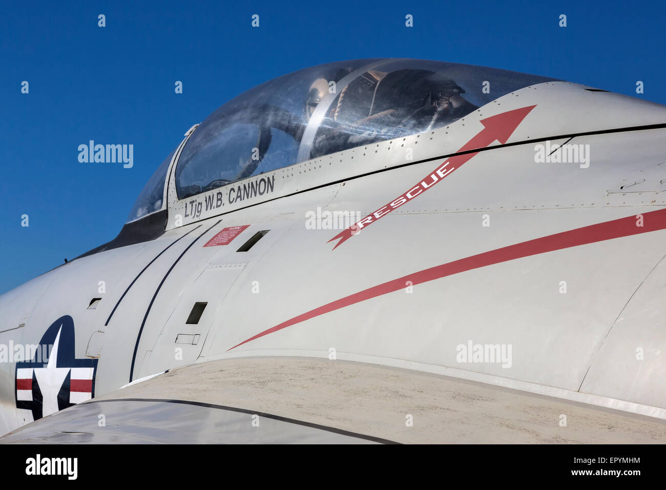 Grumman F9 Cougar dell'USN Foto Stock