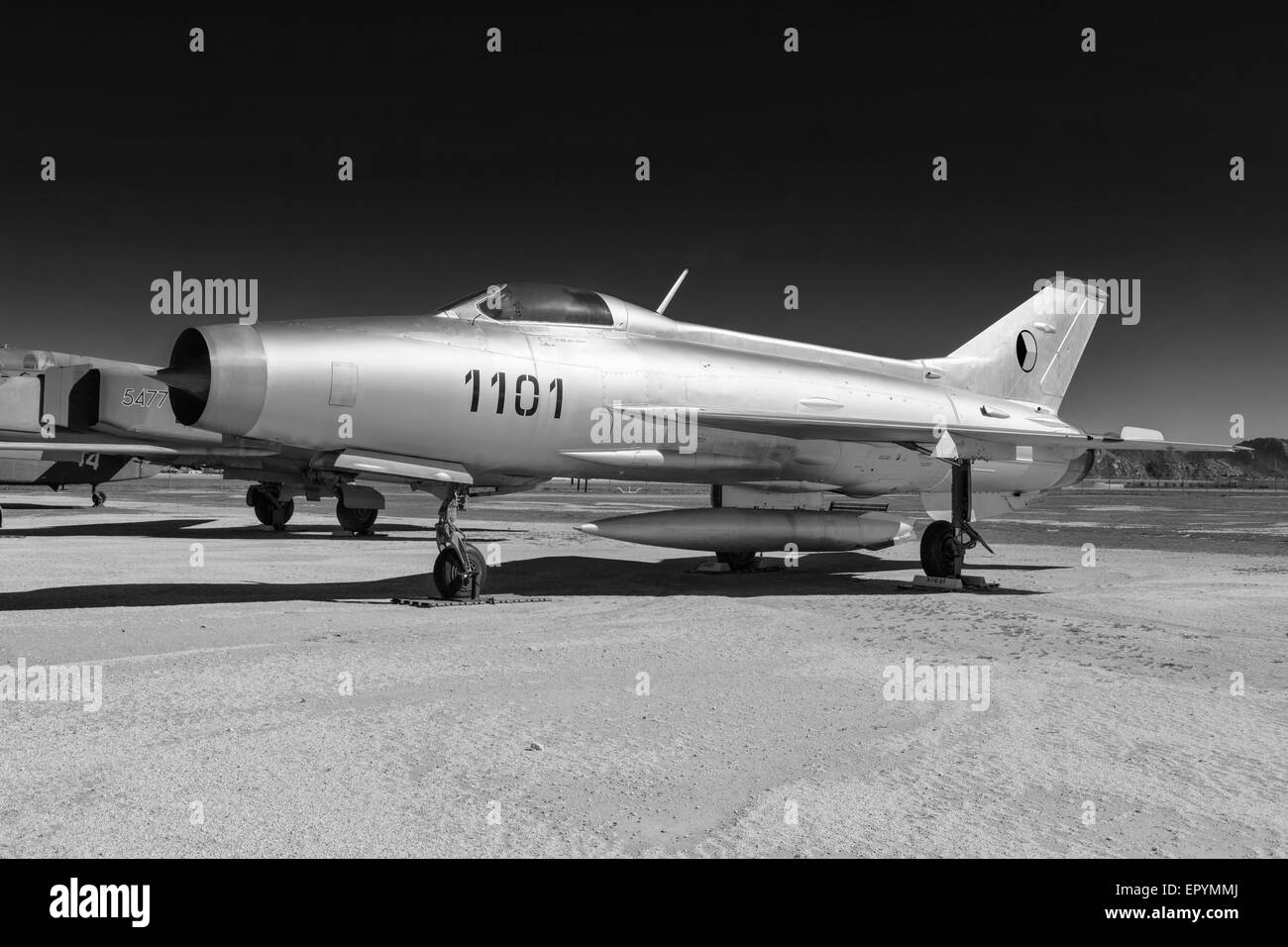 Un Mig21 fishbed fighter della Czech Air force Foto Stock