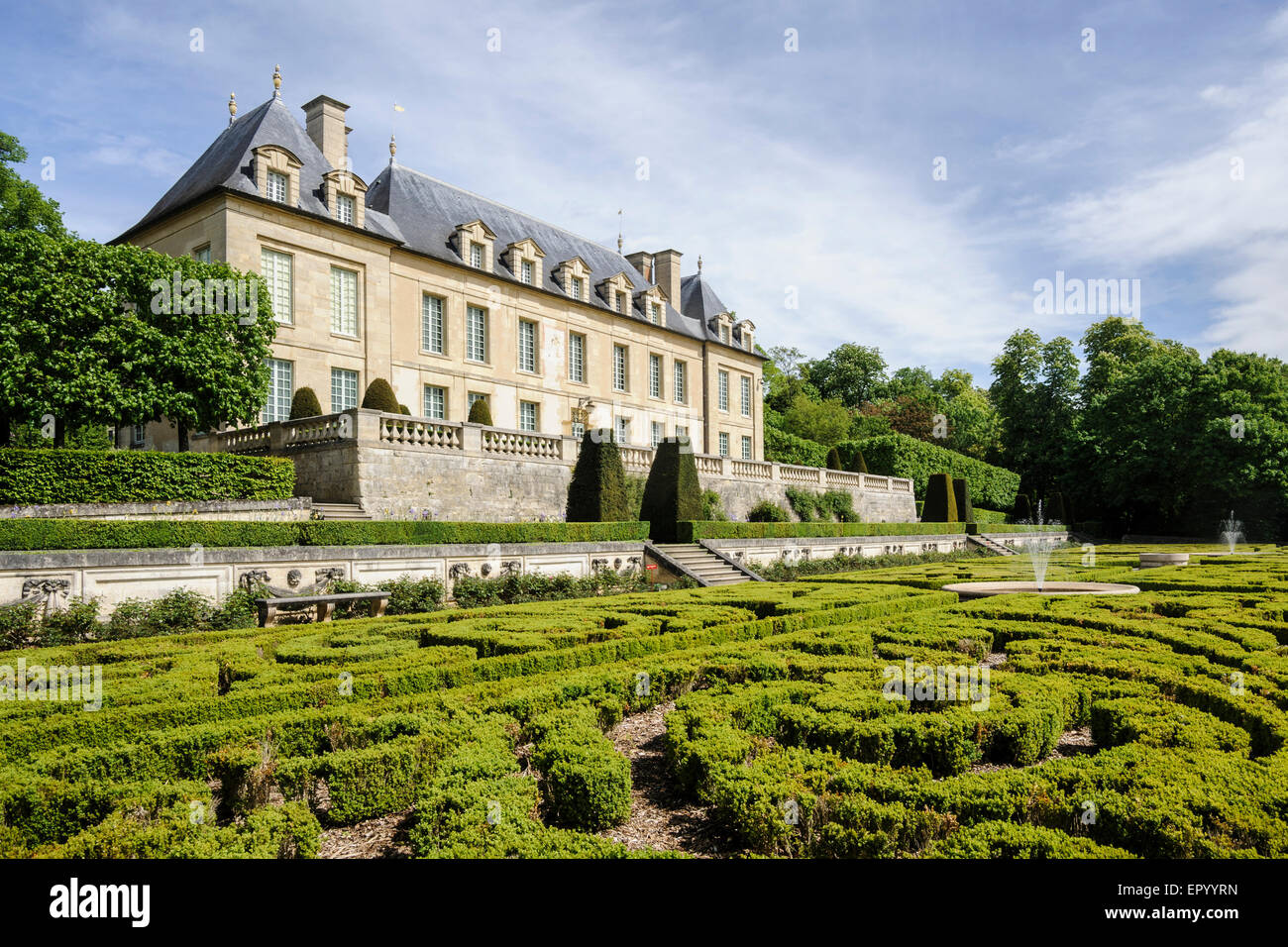 Chateau d'Auvers sur Oise, nel villaggio dove Vincent van Gogh ha vissuto per gli ultimi 70 giorni della sua vita, Oise, Francia Foto Stock