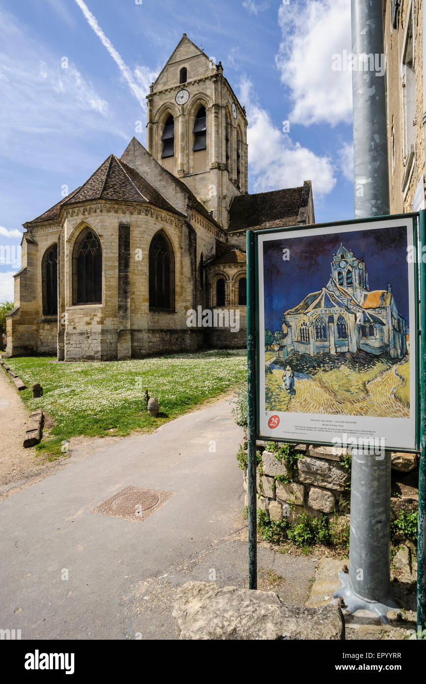 La Chiesa di AuverssurOise, Auvers sur Oise, il villaggio dove Vincent van Gogh ha vissuto per