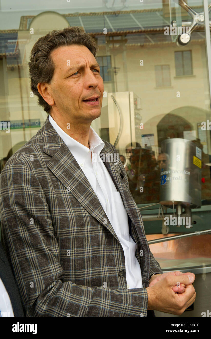 Italia Milano Expo 2015 Cesare Baldrighi Presidente Consorzio Grana Padano Foto Stock