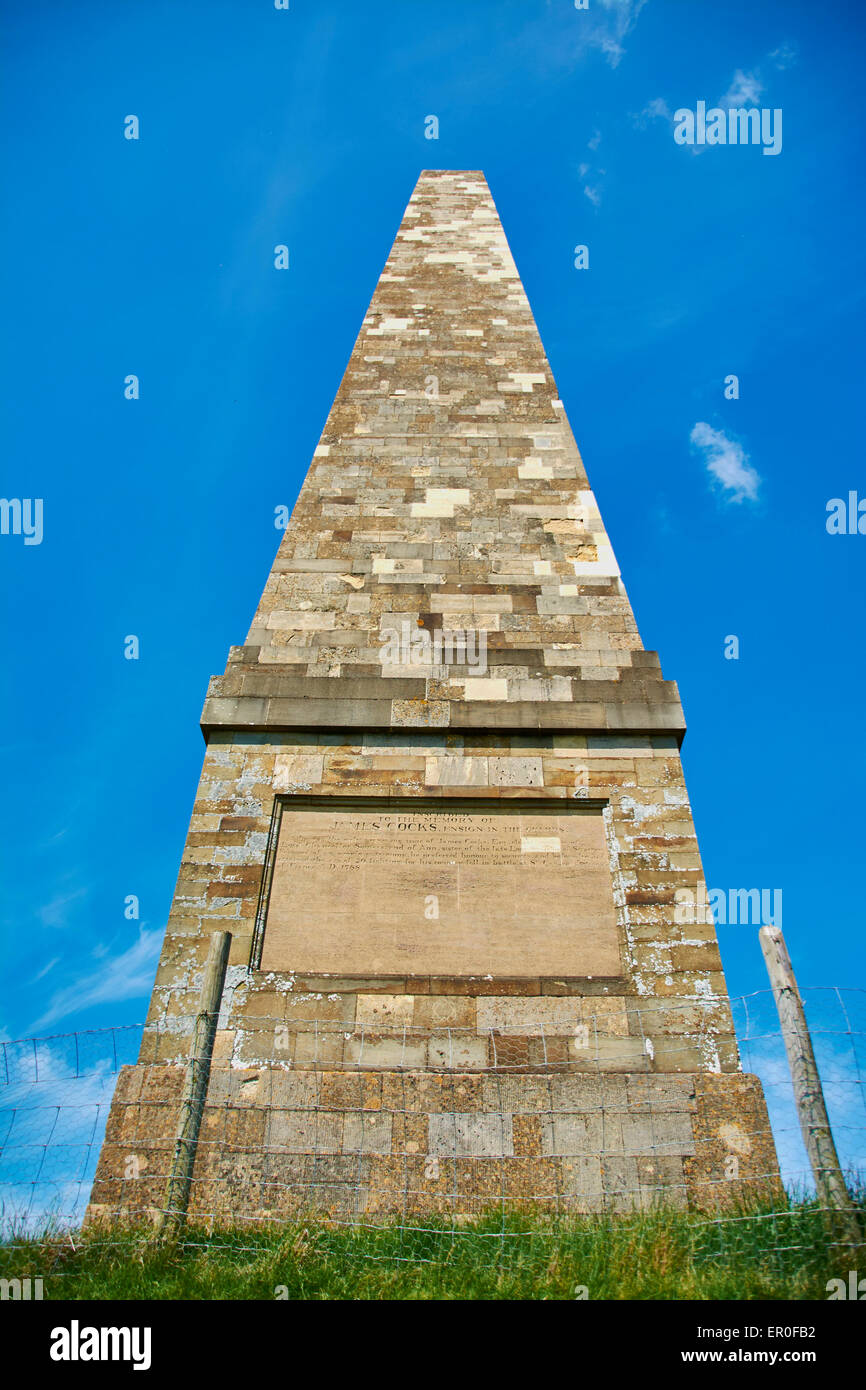 L'obelisco a Eastnor vicino a Ledbury, Herefordshire, Regno Unito Foto Stock