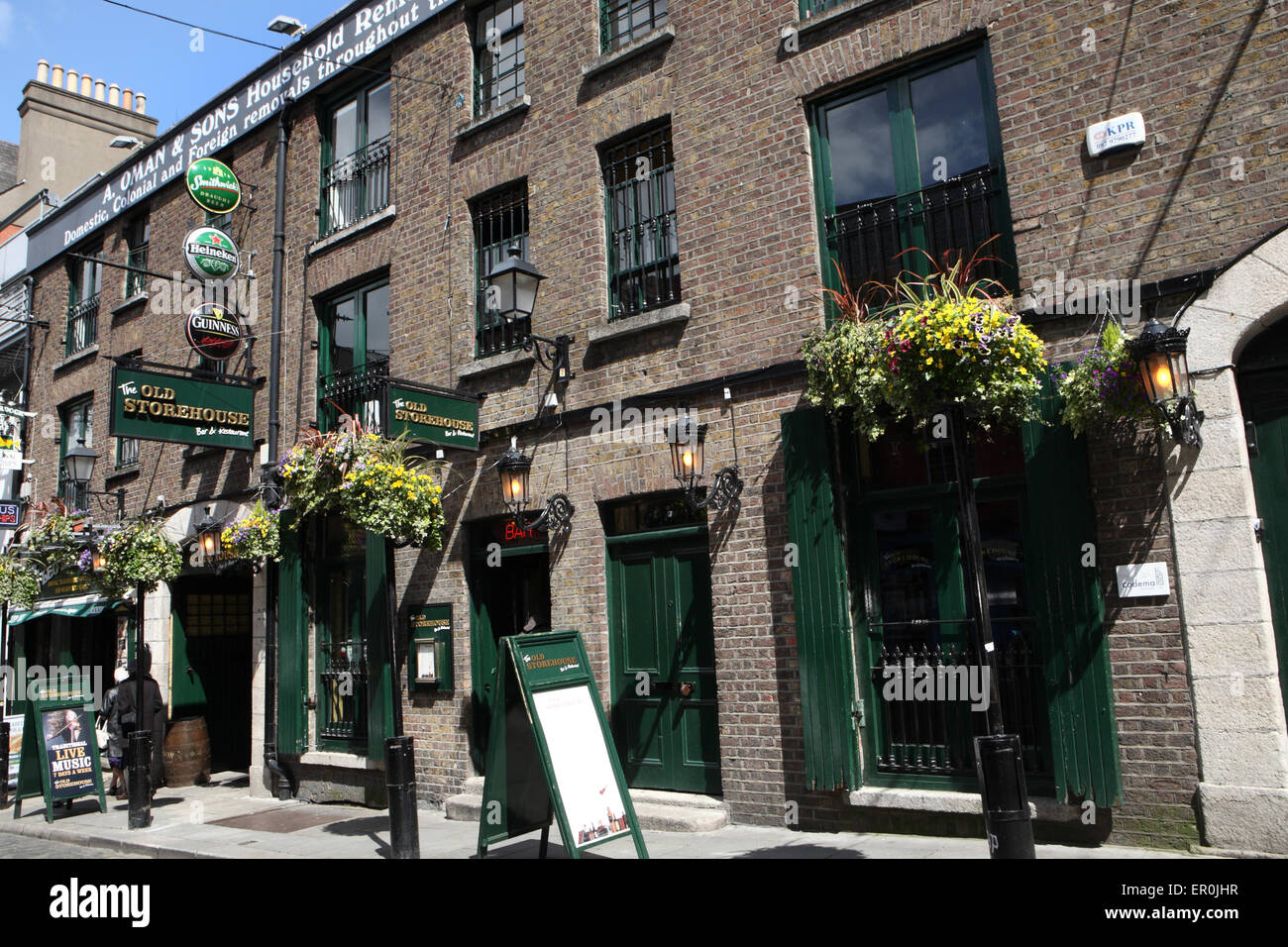 Il magazzino bar temple bar a Dublino Foto Stock