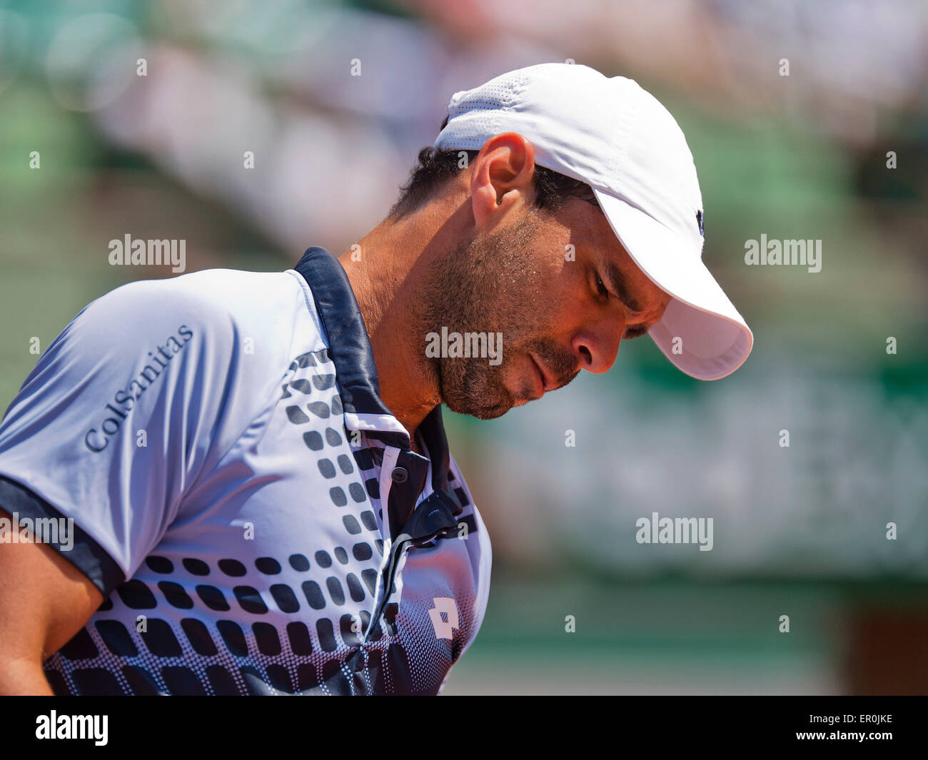Francia, Parigi. Xxiv Maggio, 2015. Campo da tennis, Roland Garros, Alejandro Falla (COL) Credito: Henk Koster/Alamy Live News Foto Stock