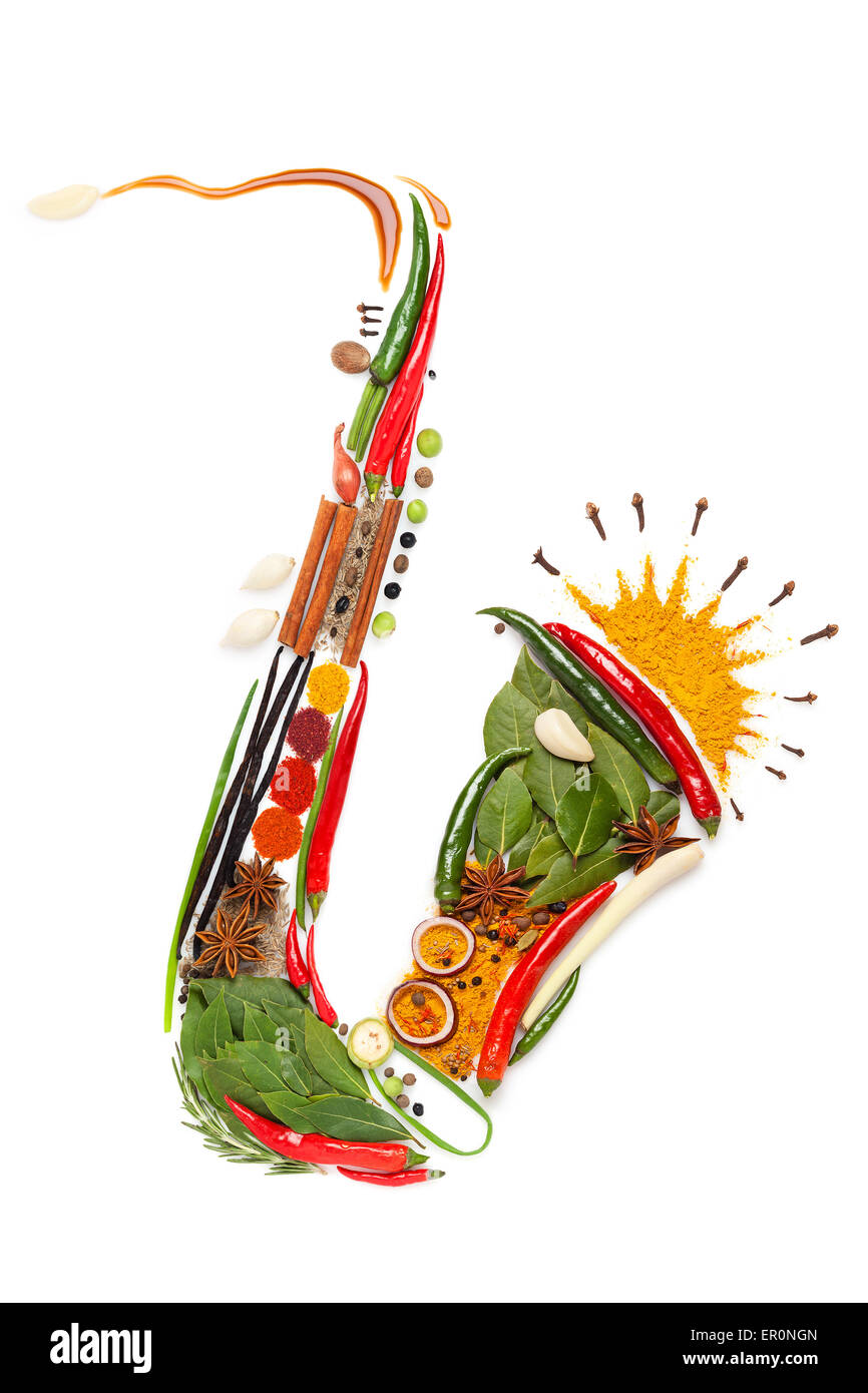 Piccante Sax. Foto Stock